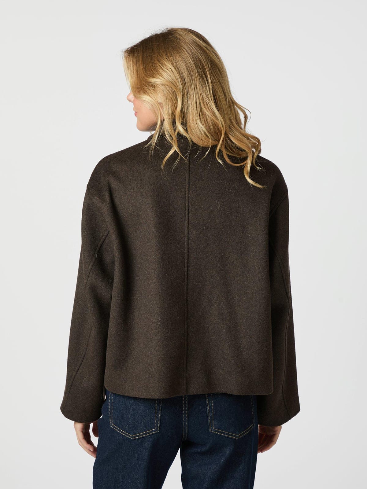 Jacke Hamra Wool Chocolate Brown