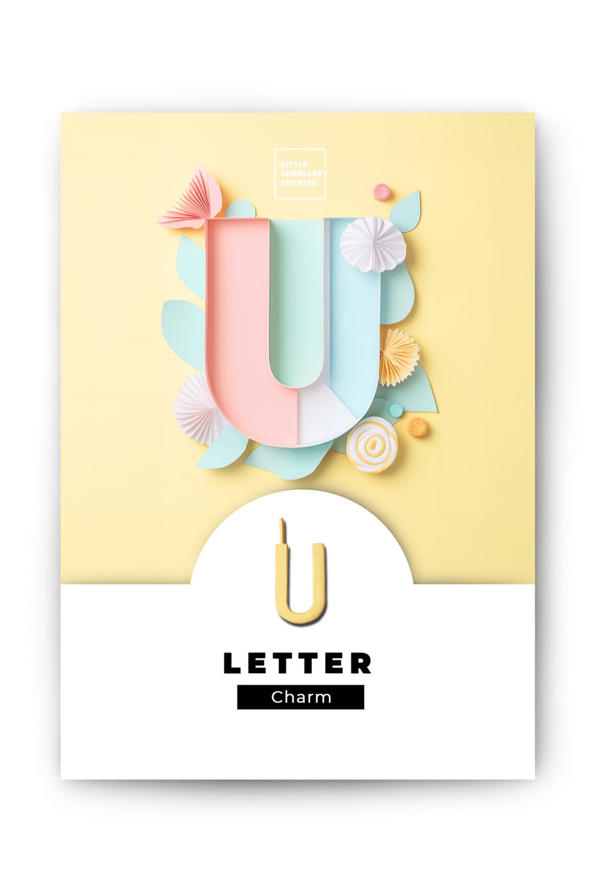 Anhänger Letter Charm U gold Anhänger Little Jewellery Stories