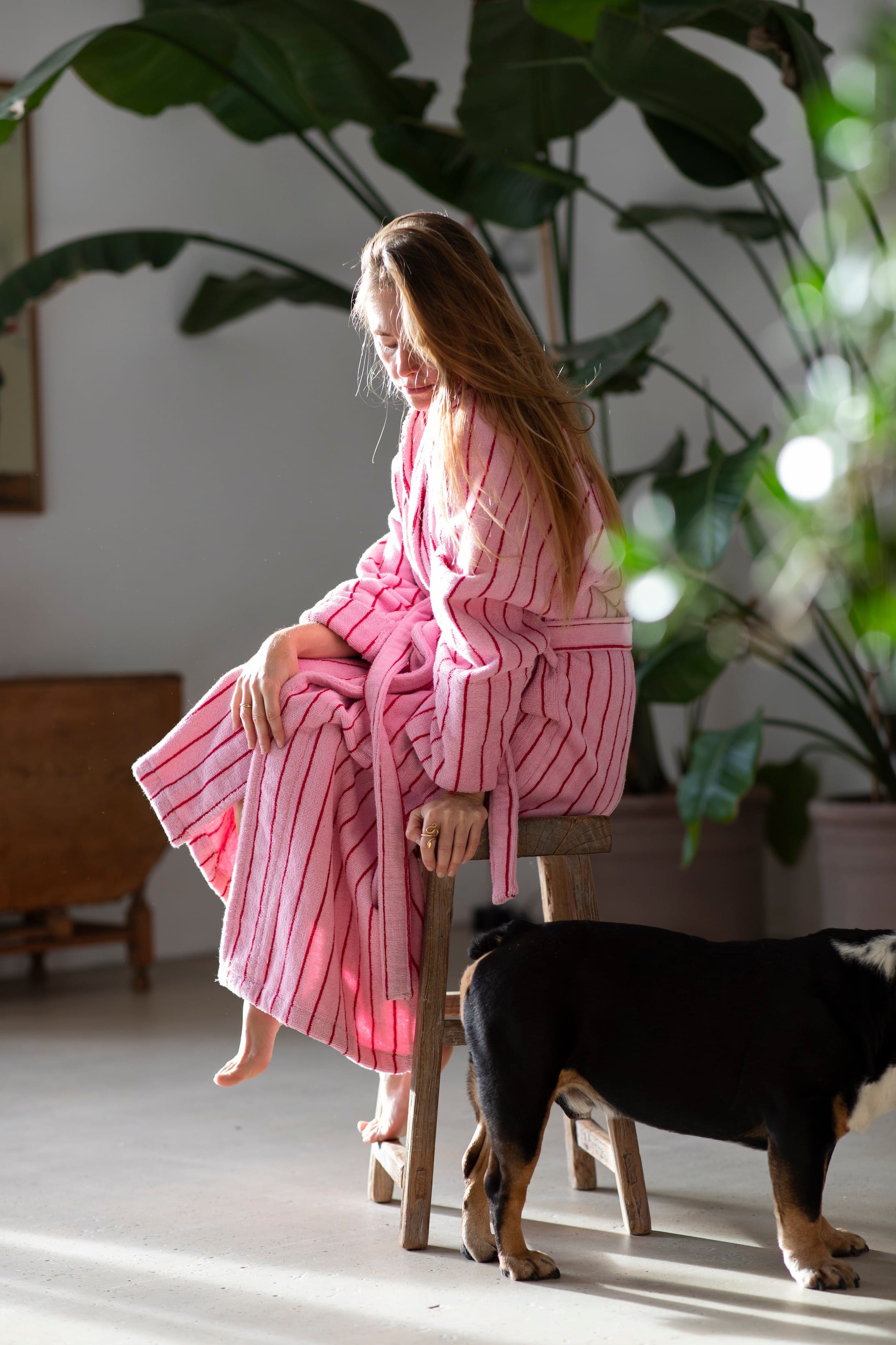 Bademantel NARAM Baby Pink & Sky Patrol Bademantel Bongusta