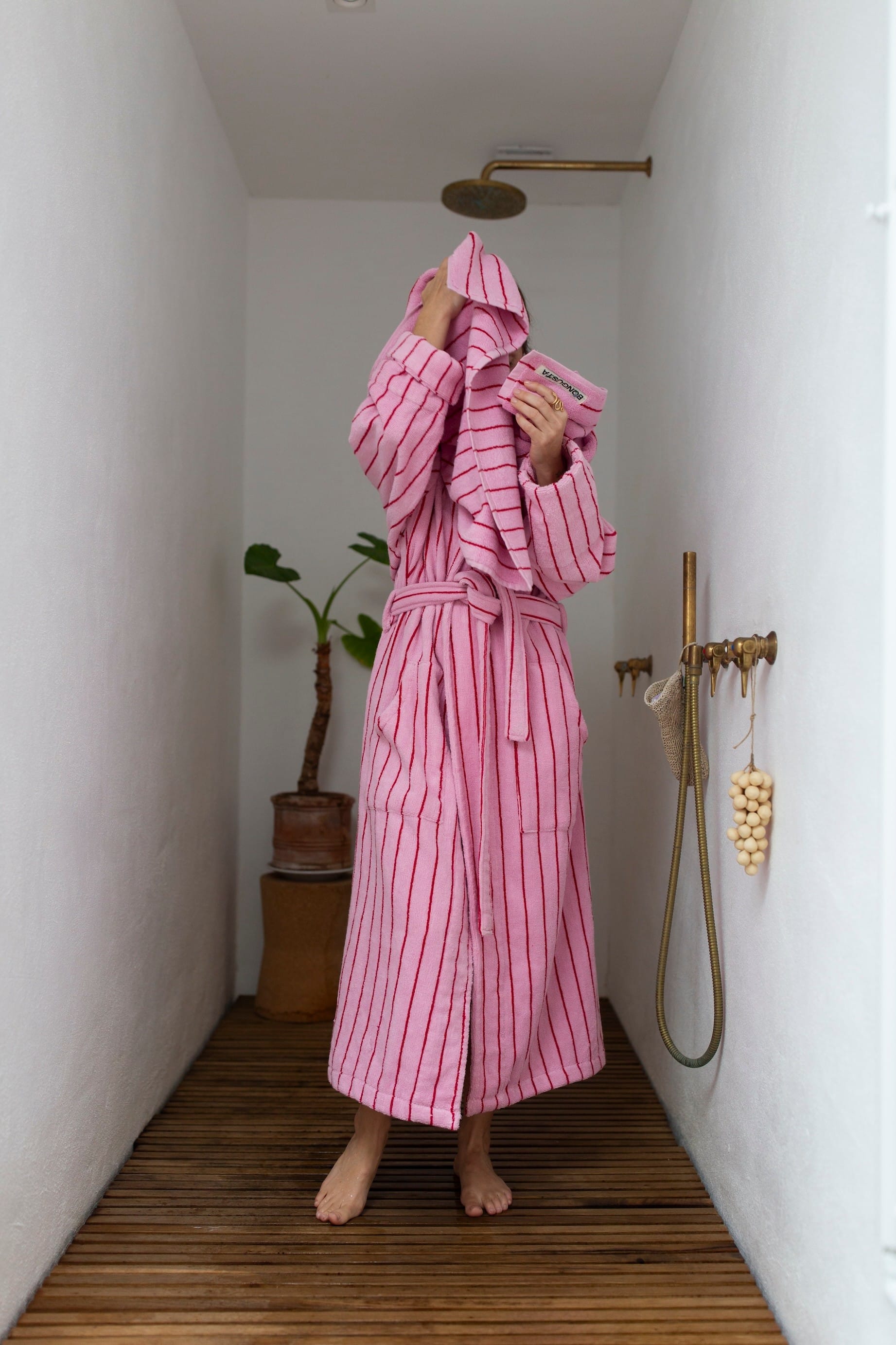 Bademantel NARAM Baby Pink & Sky Patrol Bademantel Bongusta