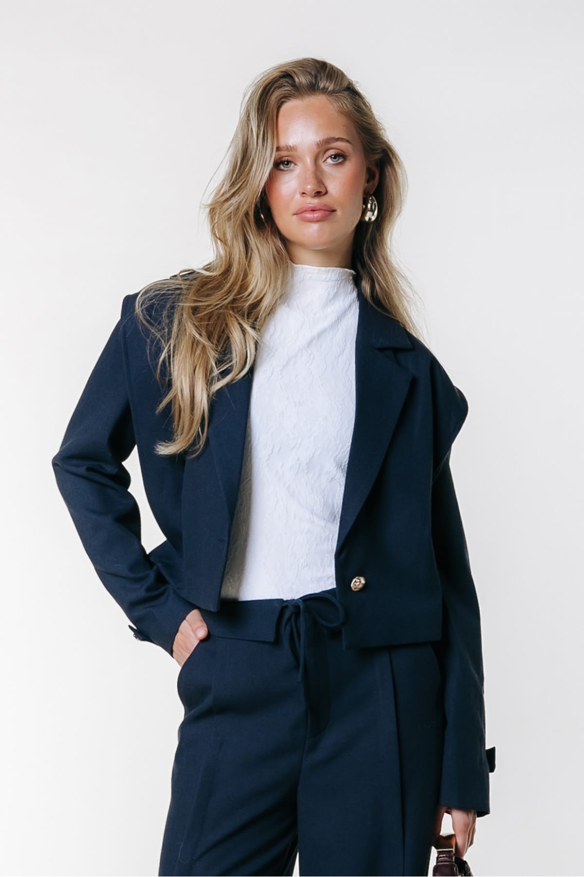Blazer Beau Short Marine Deep blue Blazer Colourful Rebel