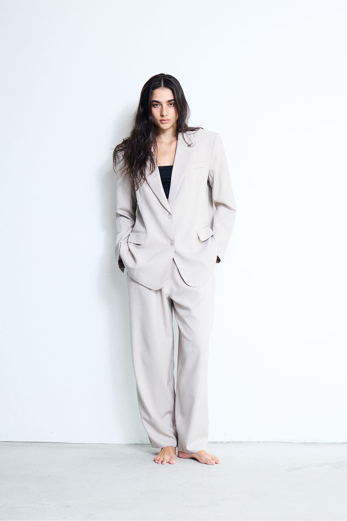 Blazer IHFAVA OVERSIZE BL DOVE MELANGE Blazer ICHI