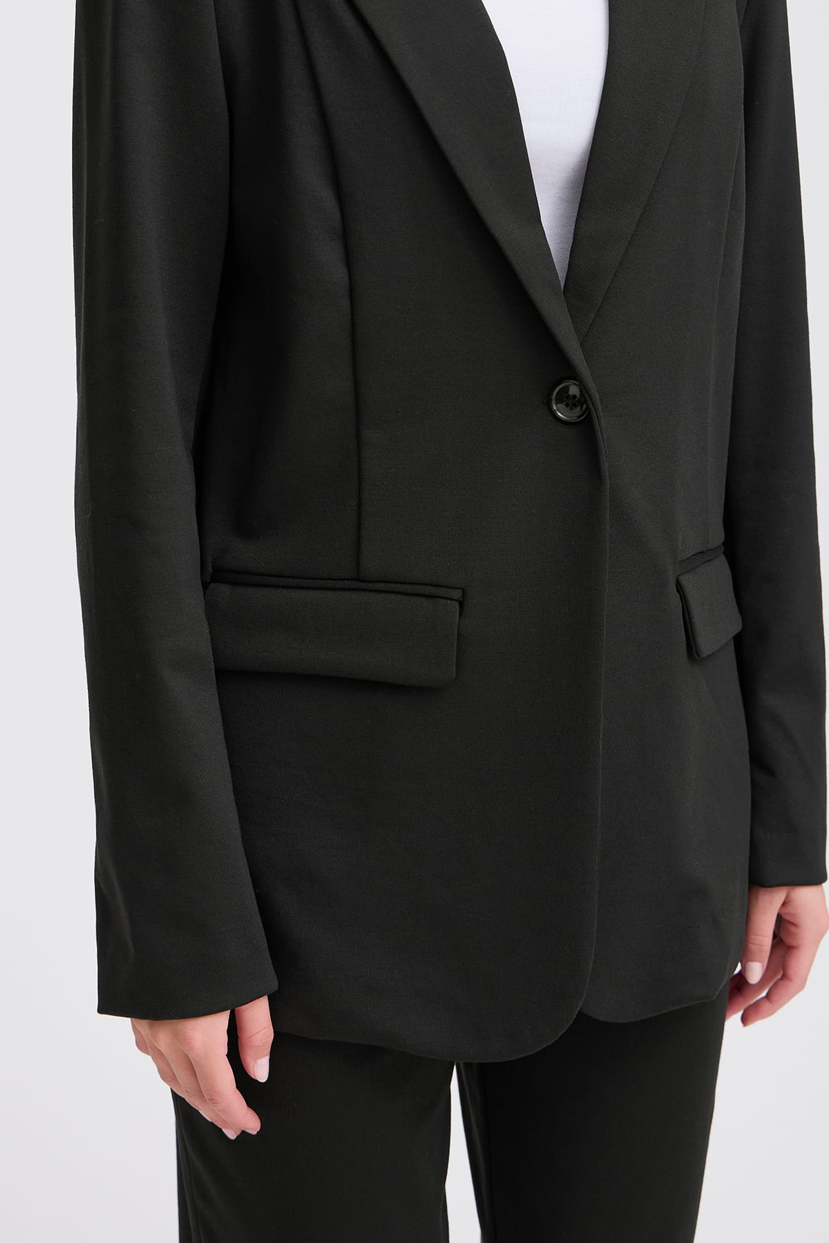 Blazer IHKATE SUS LONG BL4 Black Blazer ICHI