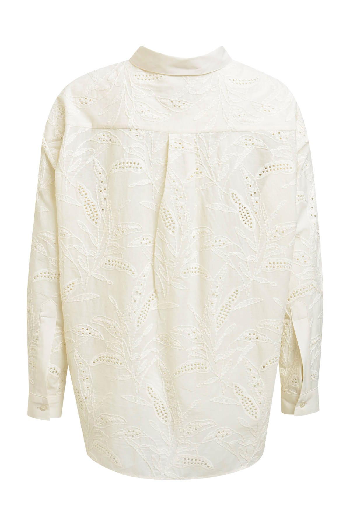 Bluse oversized, 1/1 sleeve offwhite print Bluse Milano