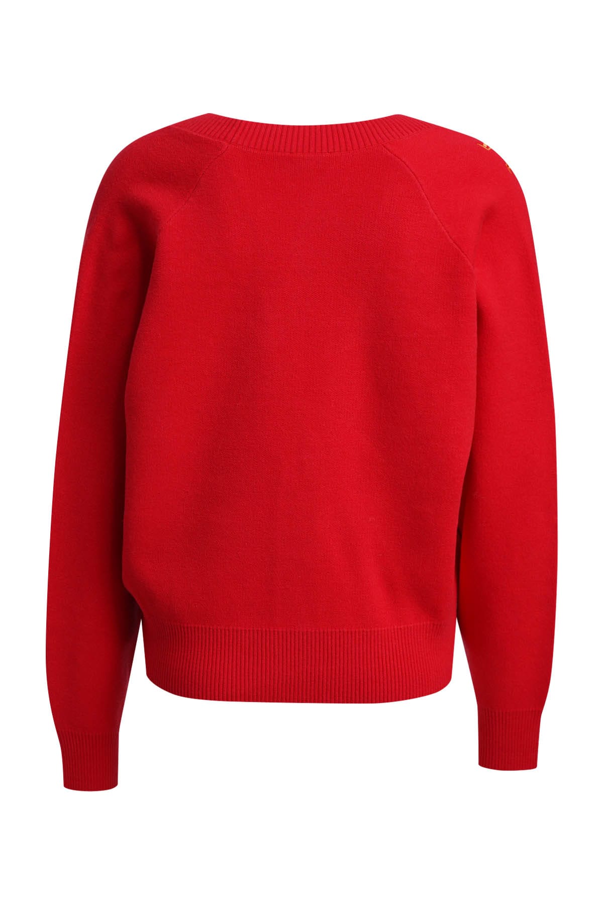 Cardigan 1/1 Raglan sleeves W emb chili print Cardigan Milano