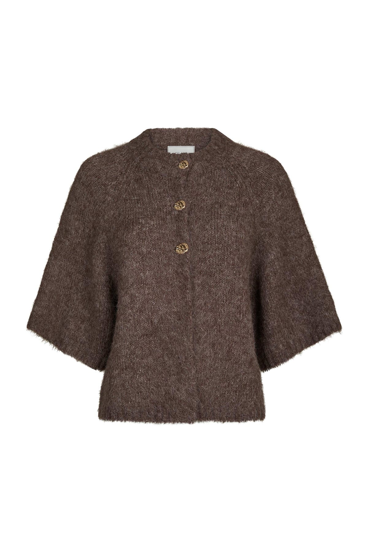 Cardigan Benuta Fluffy Knit Cardigan Light Brown Cardigan Neo Noir