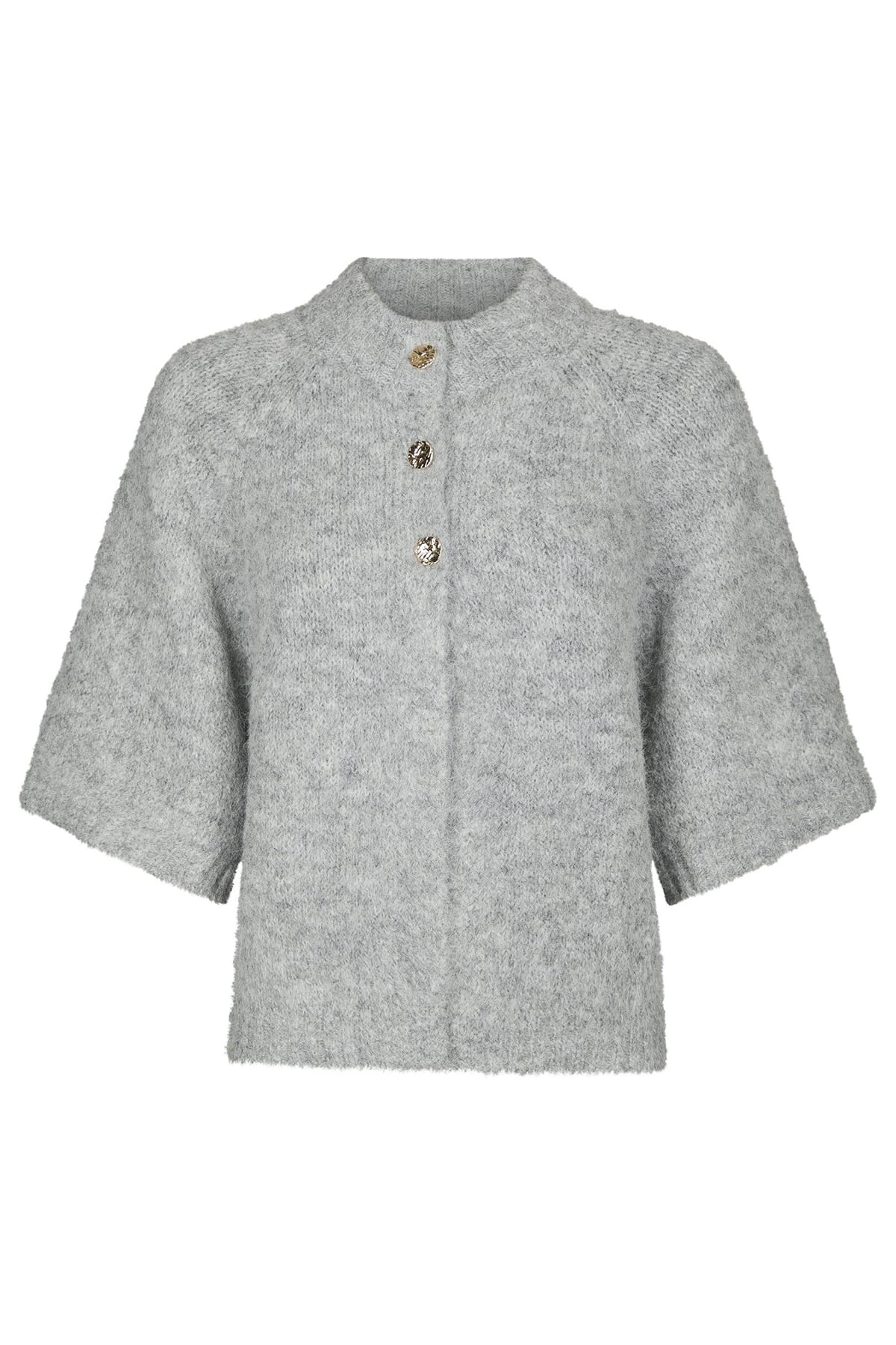 Cardigan Benuta Fluffy Knit Grey melange Cardigan Neo Noir