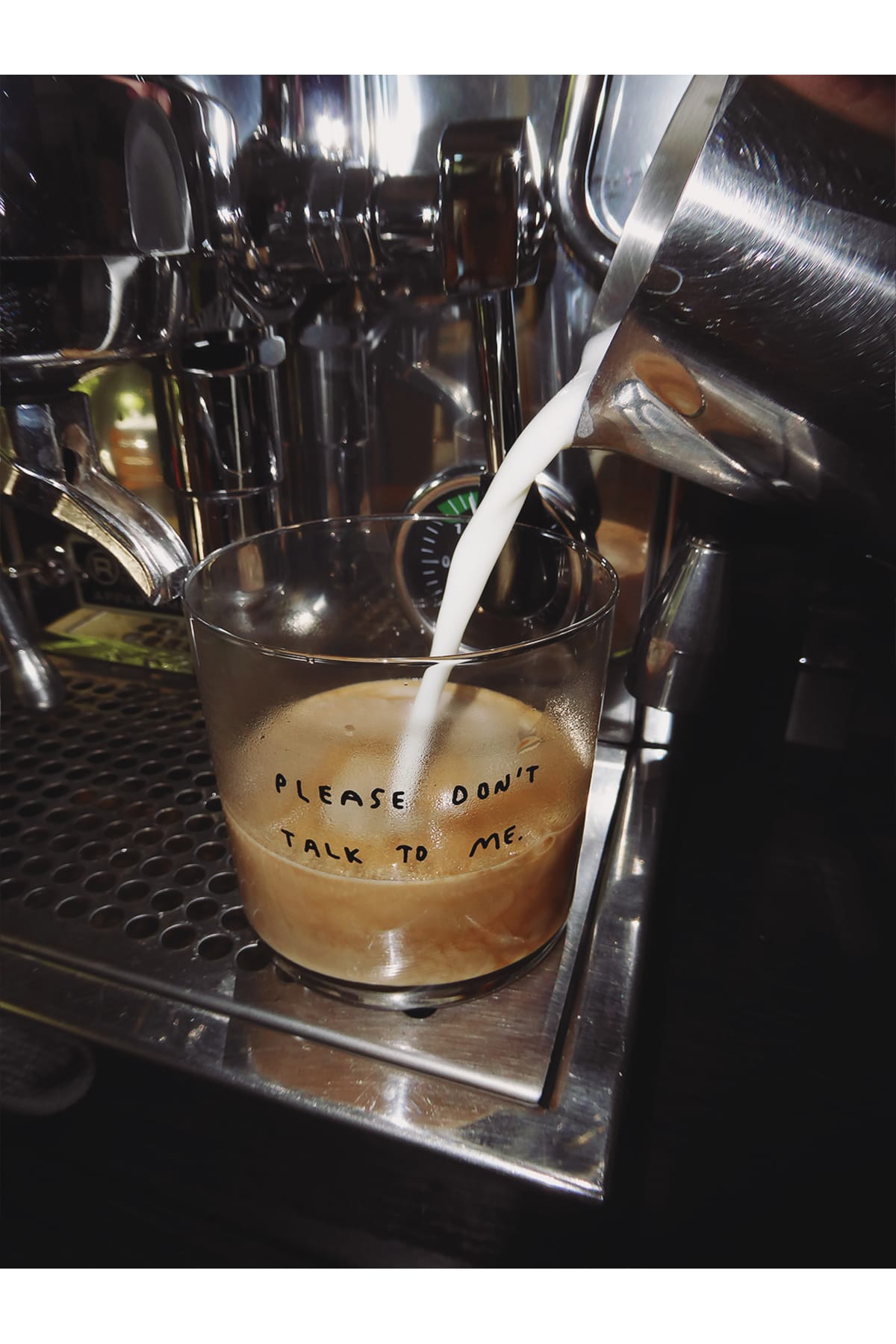 Glas Please don't talk to me Glas YAHYA STUDIO