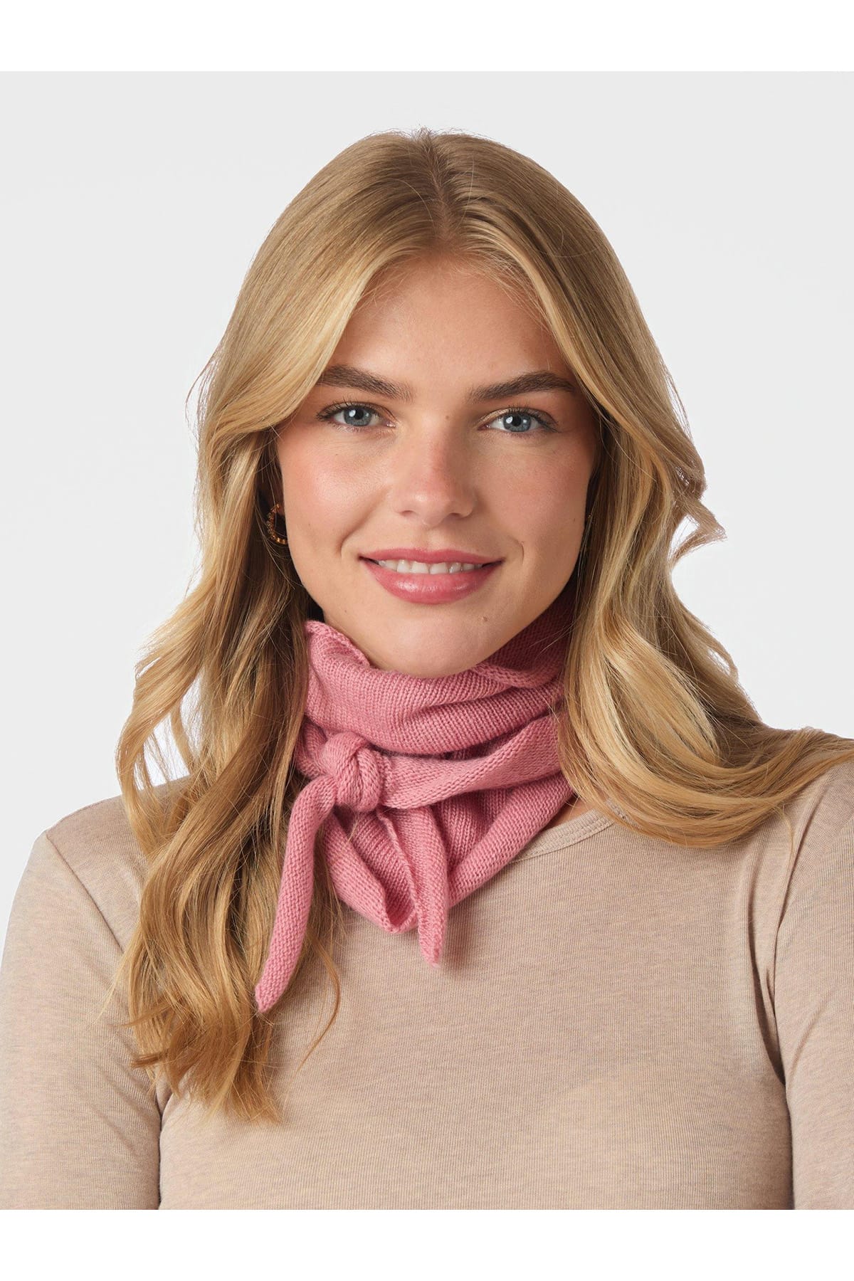 Halstuch Misty Knit Scarf Evening Rose Halstuch Neo Noir