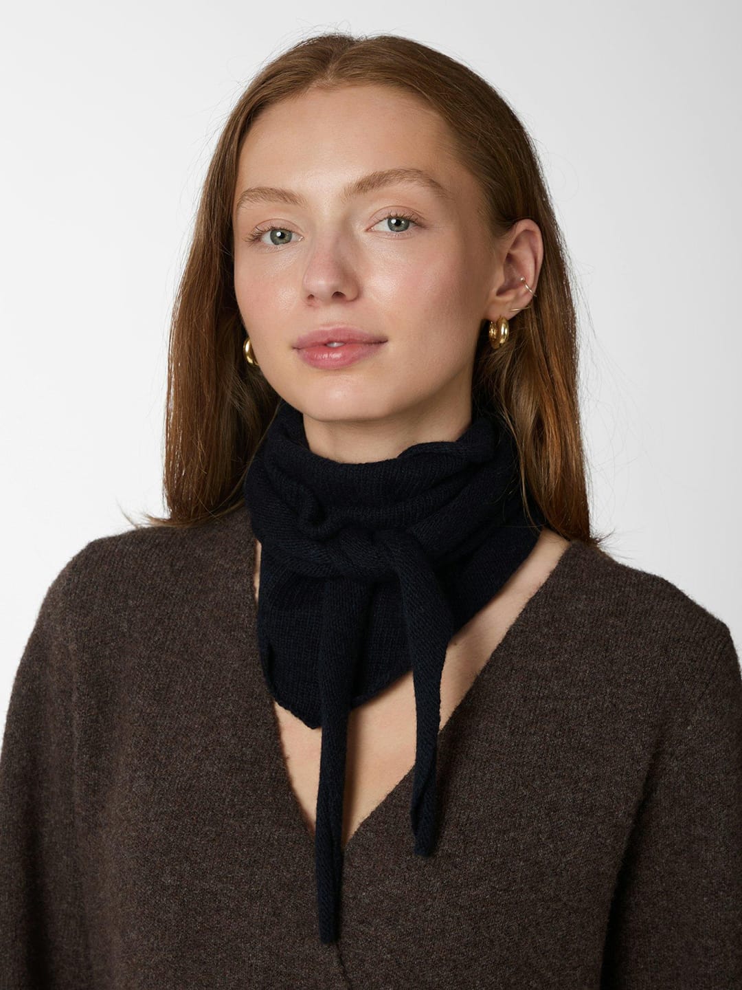 Halstuch Misty Knit Scarf Navy Halstuch Neo Noir