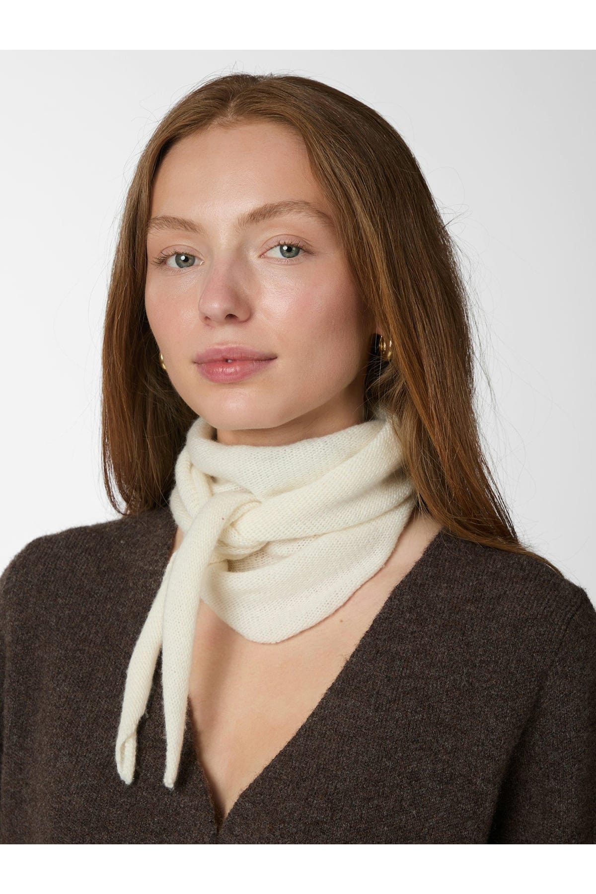 Halstuch Misty Knit Scarf Off White Halstuch Neo Noir