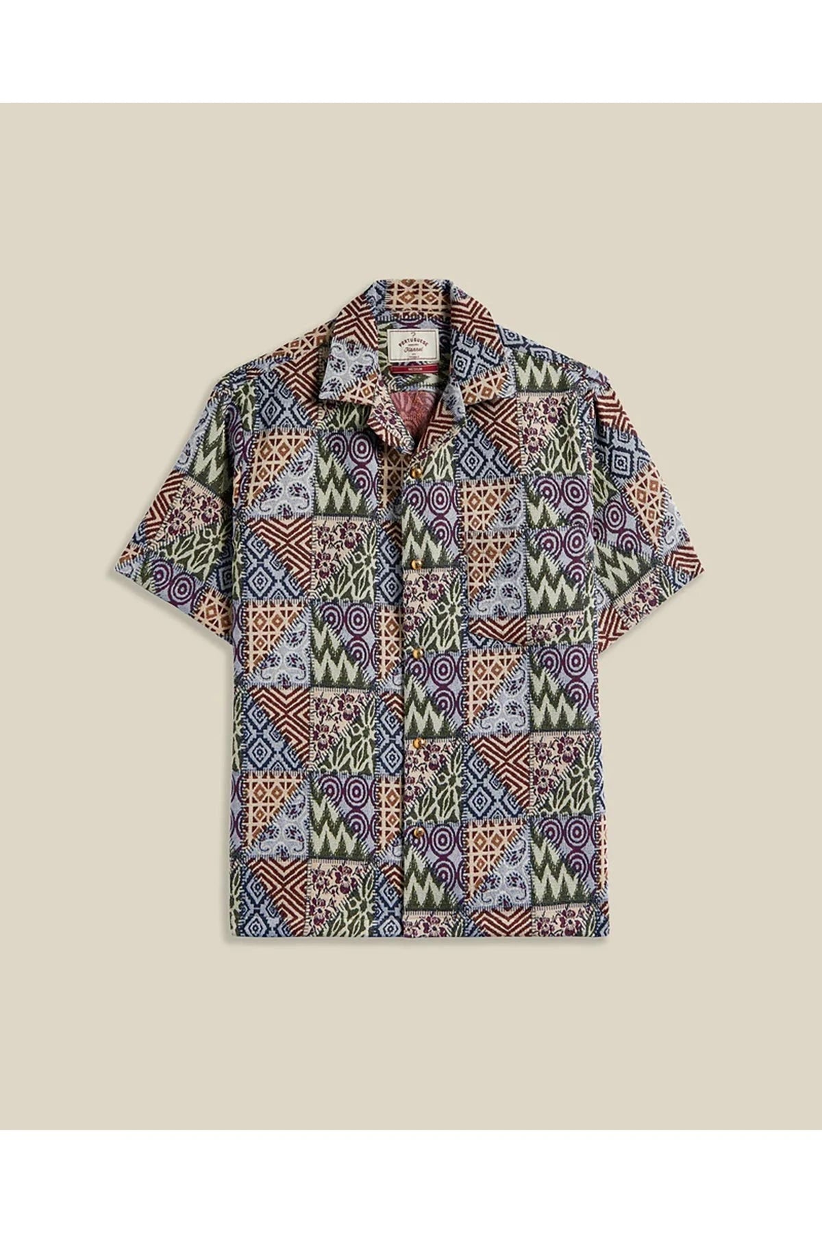Hemd Patch Tapestry Shirt Multicolor Hemd Portuguese Flannel
