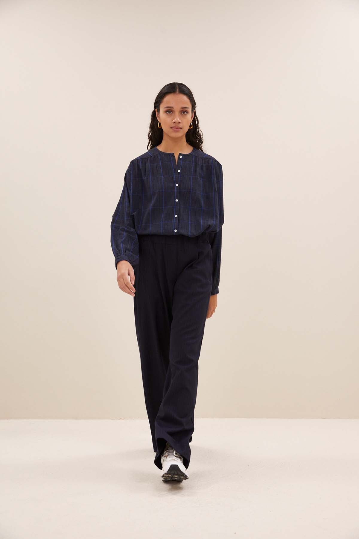 Hose benji kingsblue stripe dark navy Hose By Bar