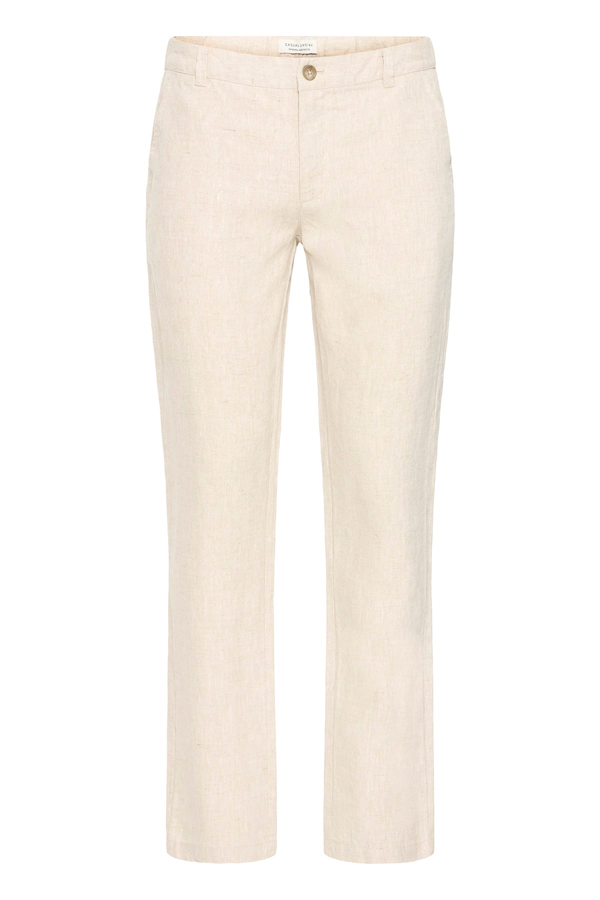 Hose CFPANDRUP LINEN PANT Plaza Taupe Melange Hose Casual Friday