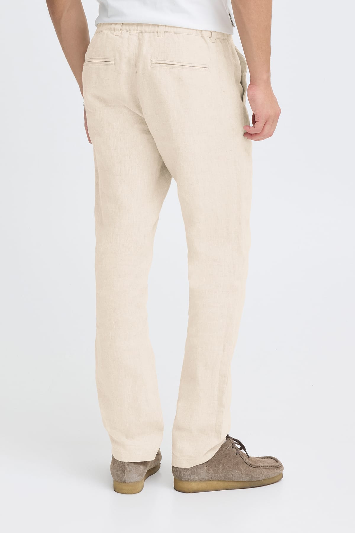 Hose CFPANDRUP LINEN PANT Plaza Taupe Melange Hose Casual Friday