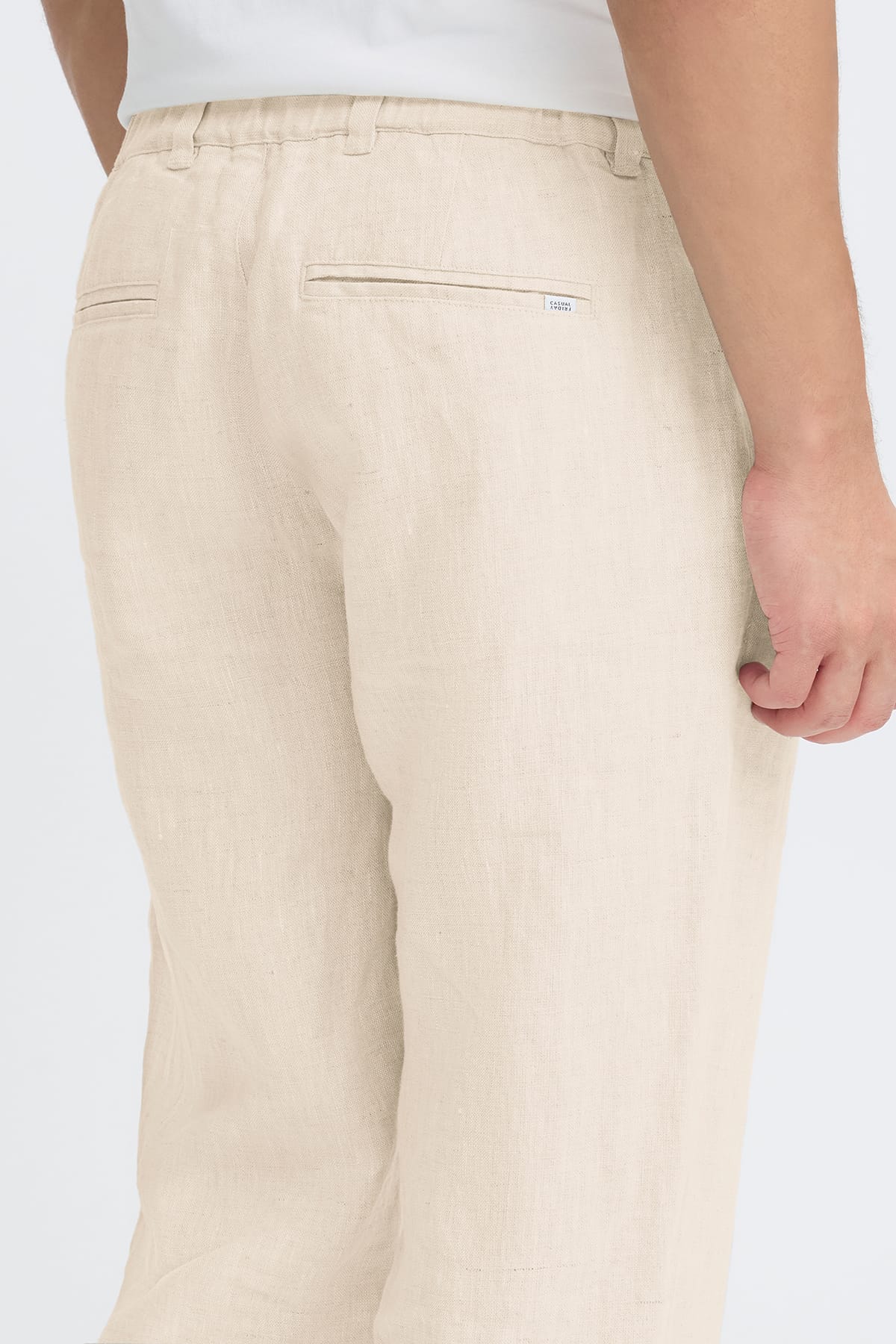 Hose CFPANDRUP LINEN PANT Plaza Taupe Melange Hose Casual Friday