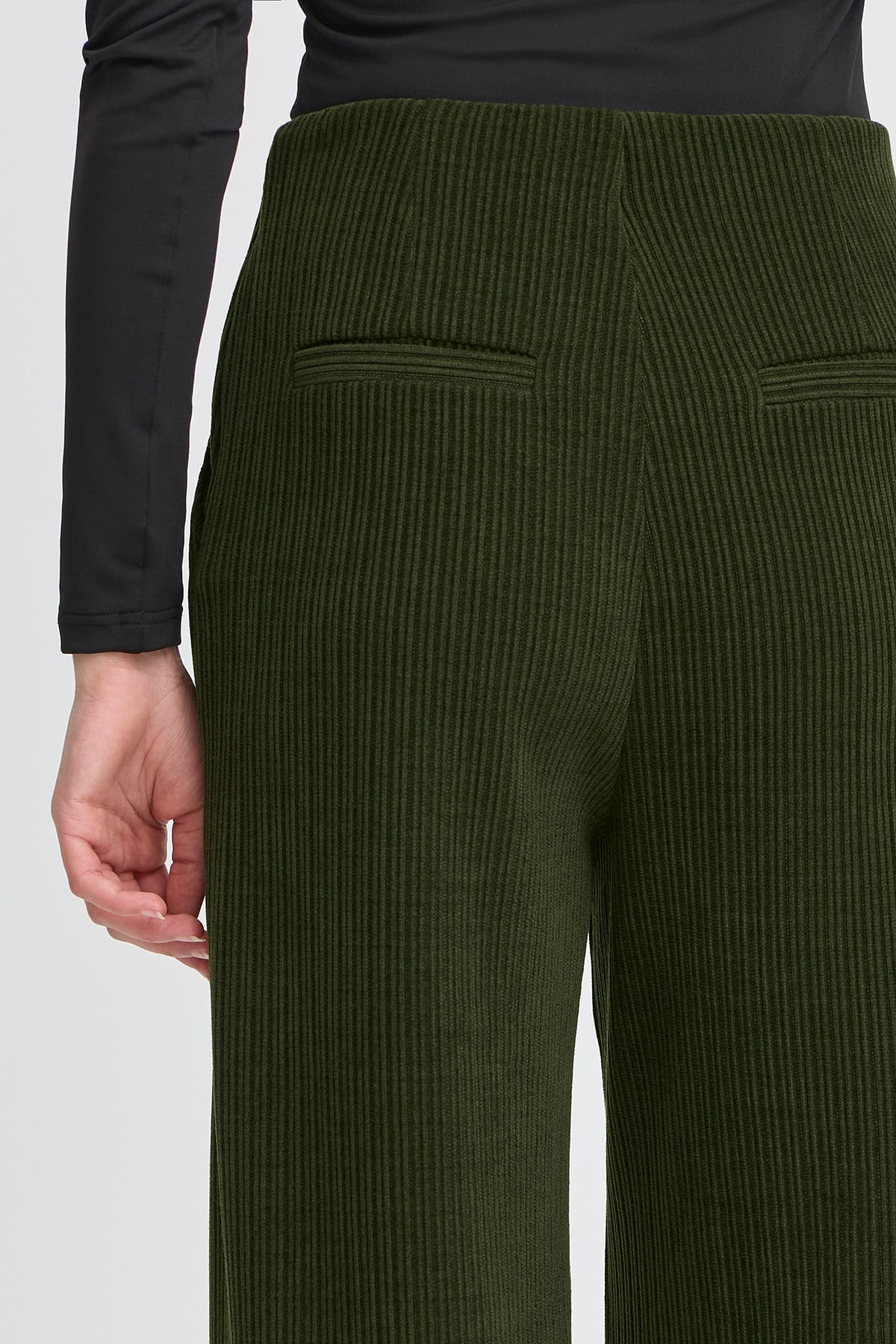 Hose IHKATE CORDUROY PA3 Rifle Green Hose ICHI