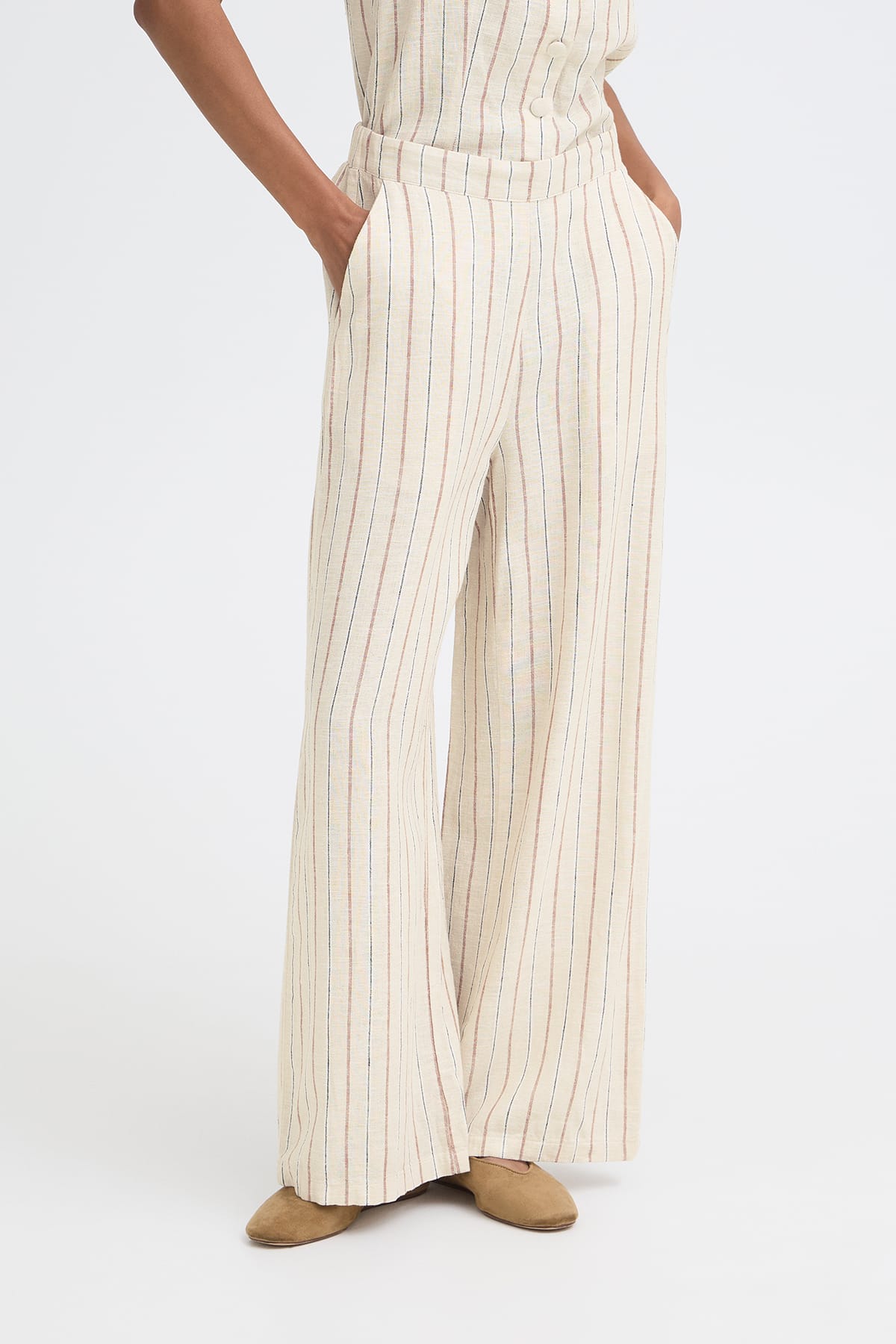 Hose IHLINNO PA4 BROWN STRIPE Hose ICHI