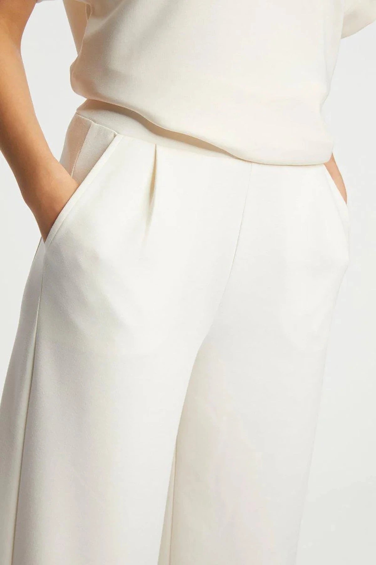 Hose Peach Culotte pearl white Hose Rich&Royal