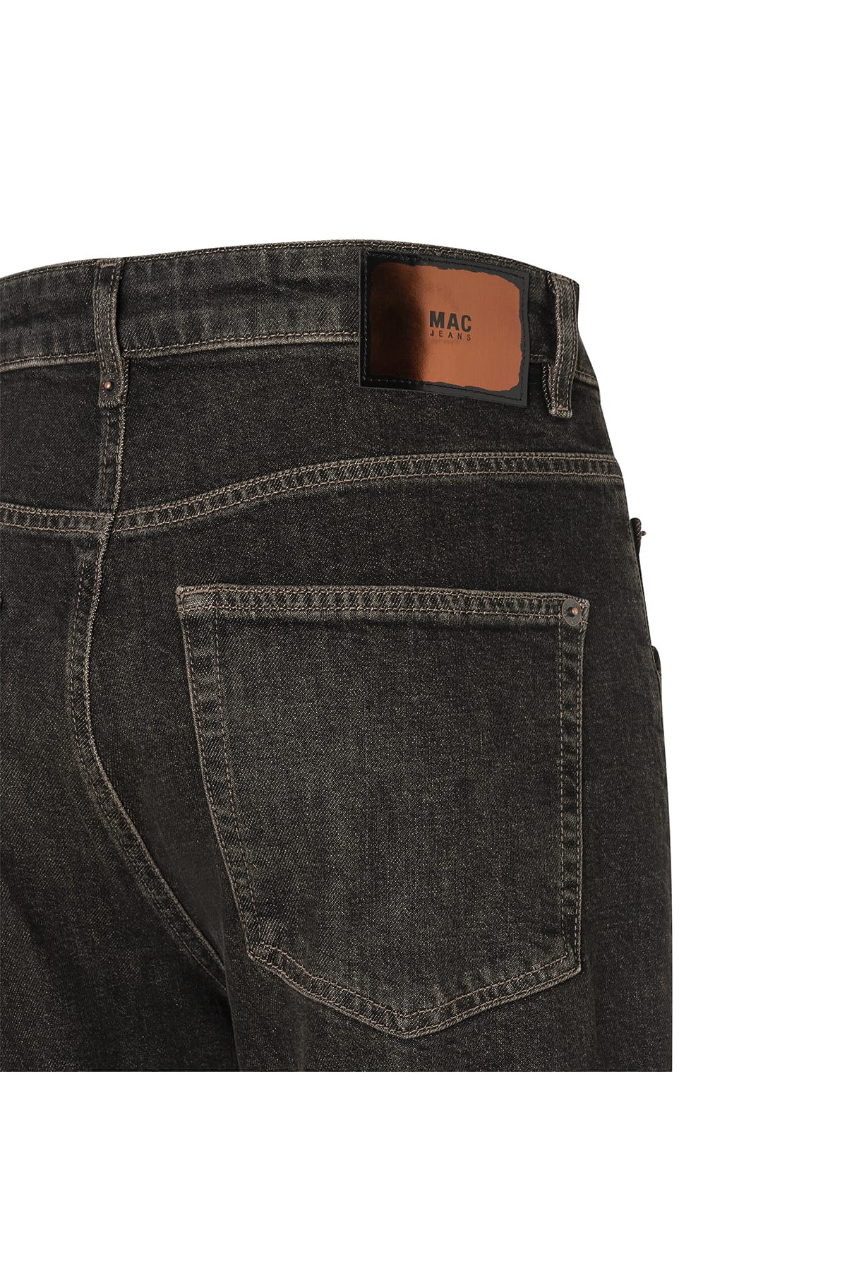 Jeans BAGGY straight Authentic comfort denim brown tinted black wash Jeans MAC