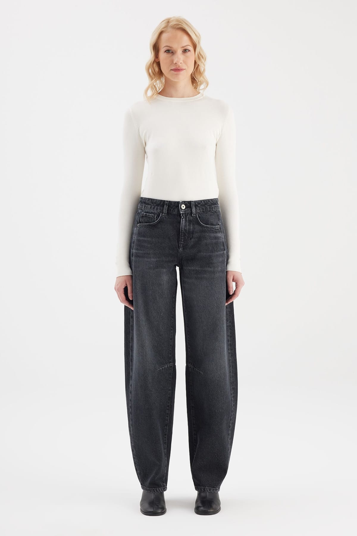 Jeans Clara Black Vintage Jeans C.O.J - Cup of Joe Denim
