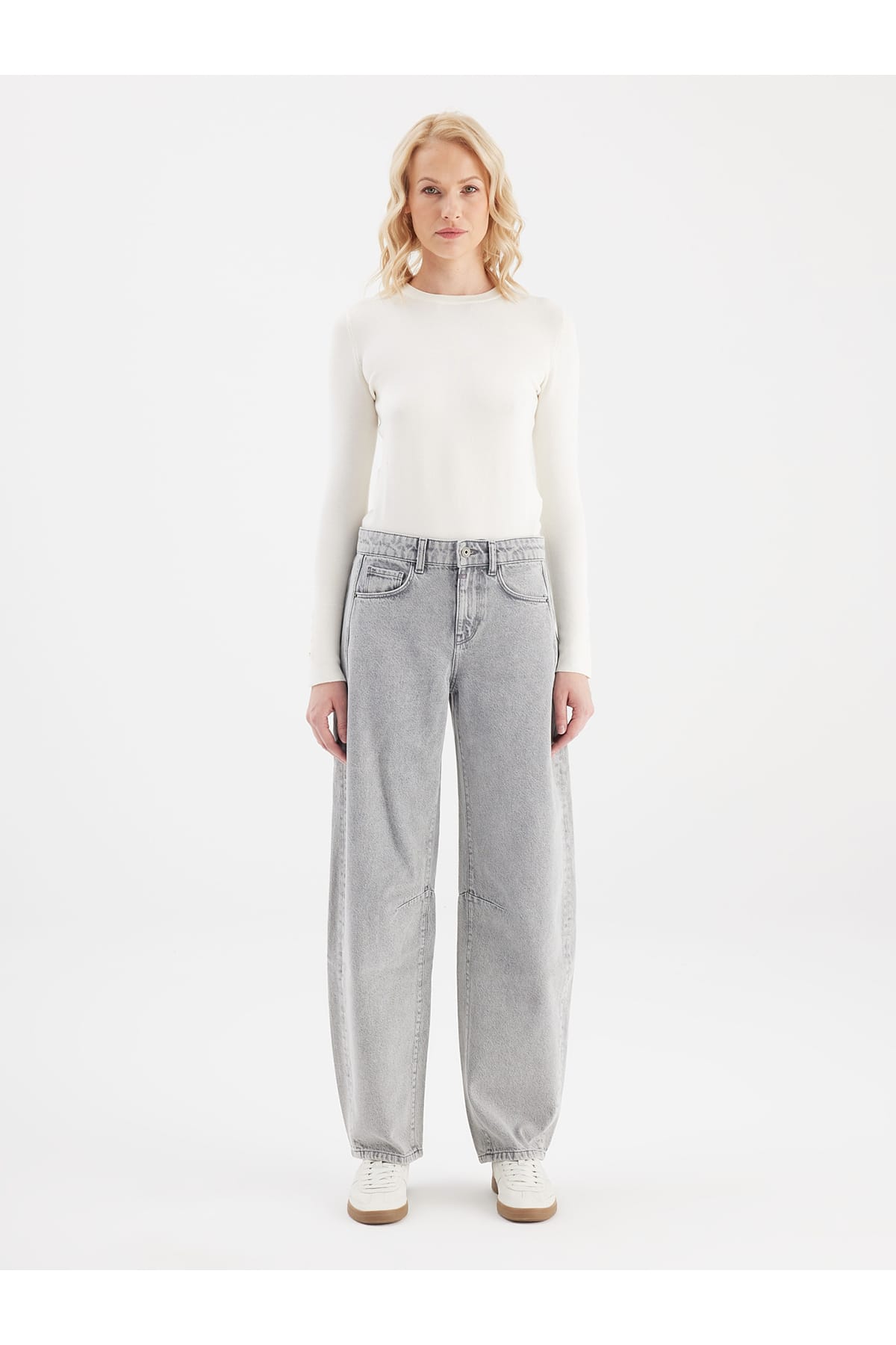 Jeans Clara Marble Grey Jeans C.O.J - Cup of Joe Denim