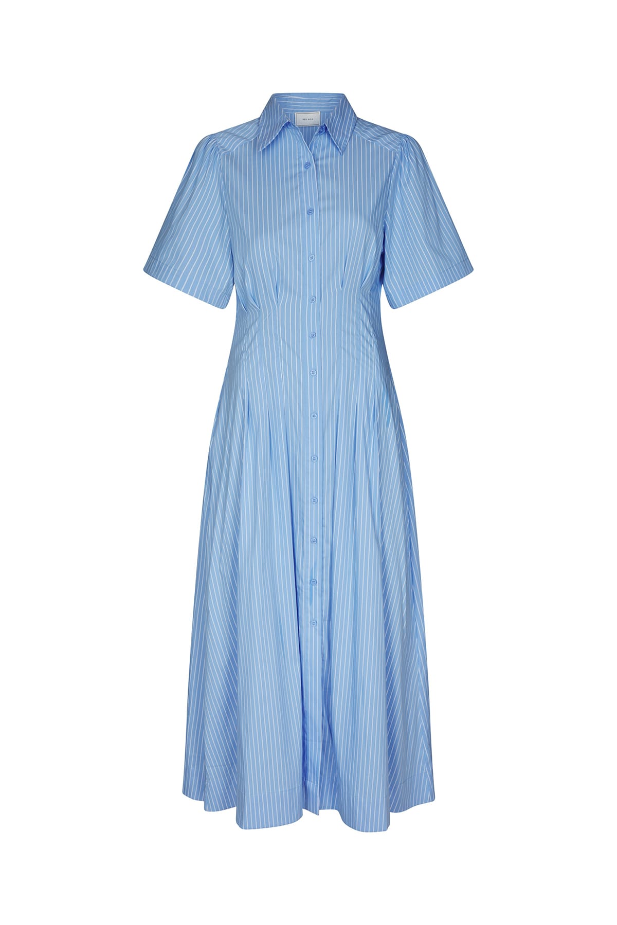Kleid Baia Stripe Poplin Dress Light Blue Kleid Neo Noir
