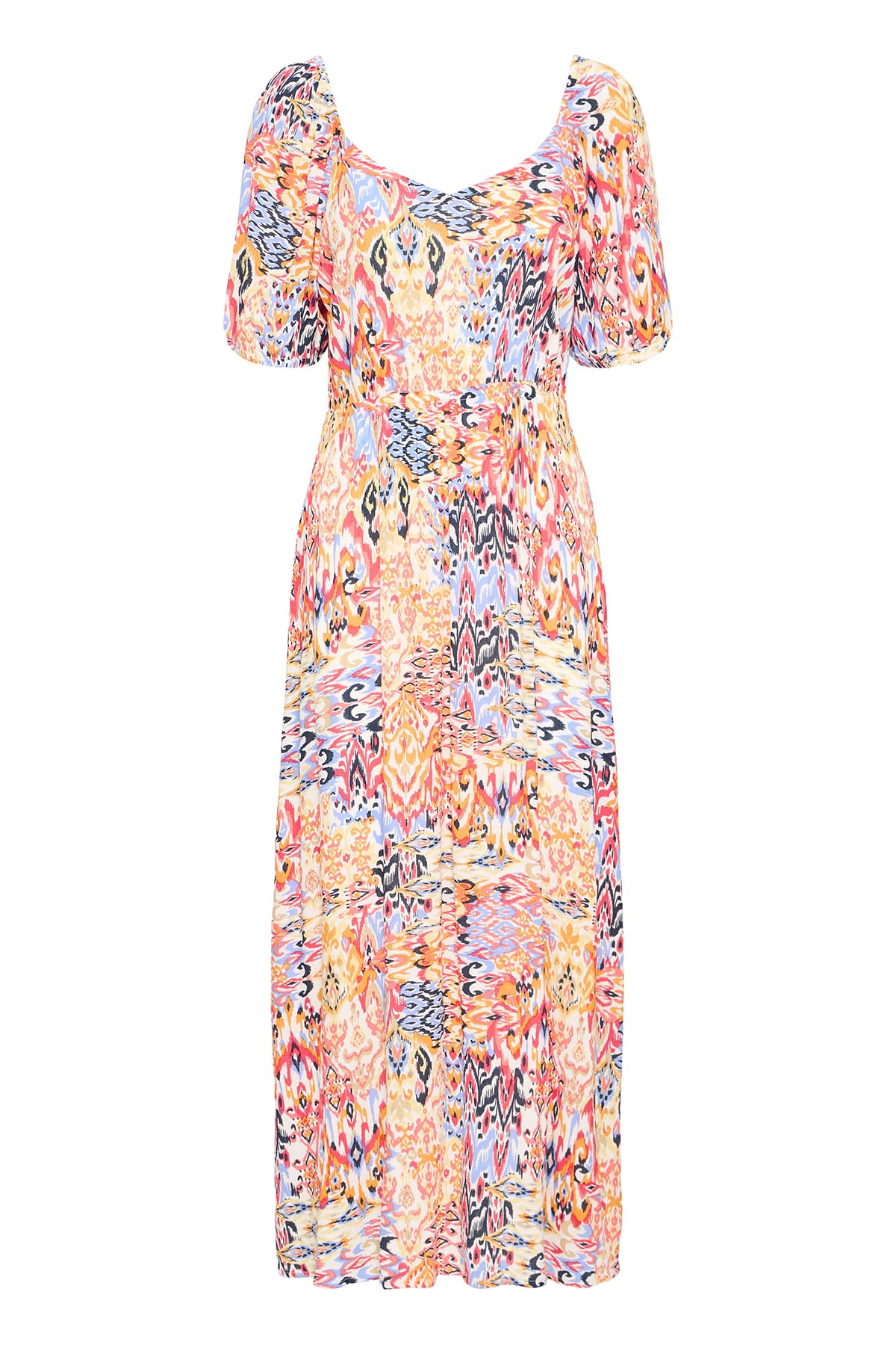 Kleid IHMARRAKECH AOP DR22 Geranium Multi Ikat Aop Kleid ICHI