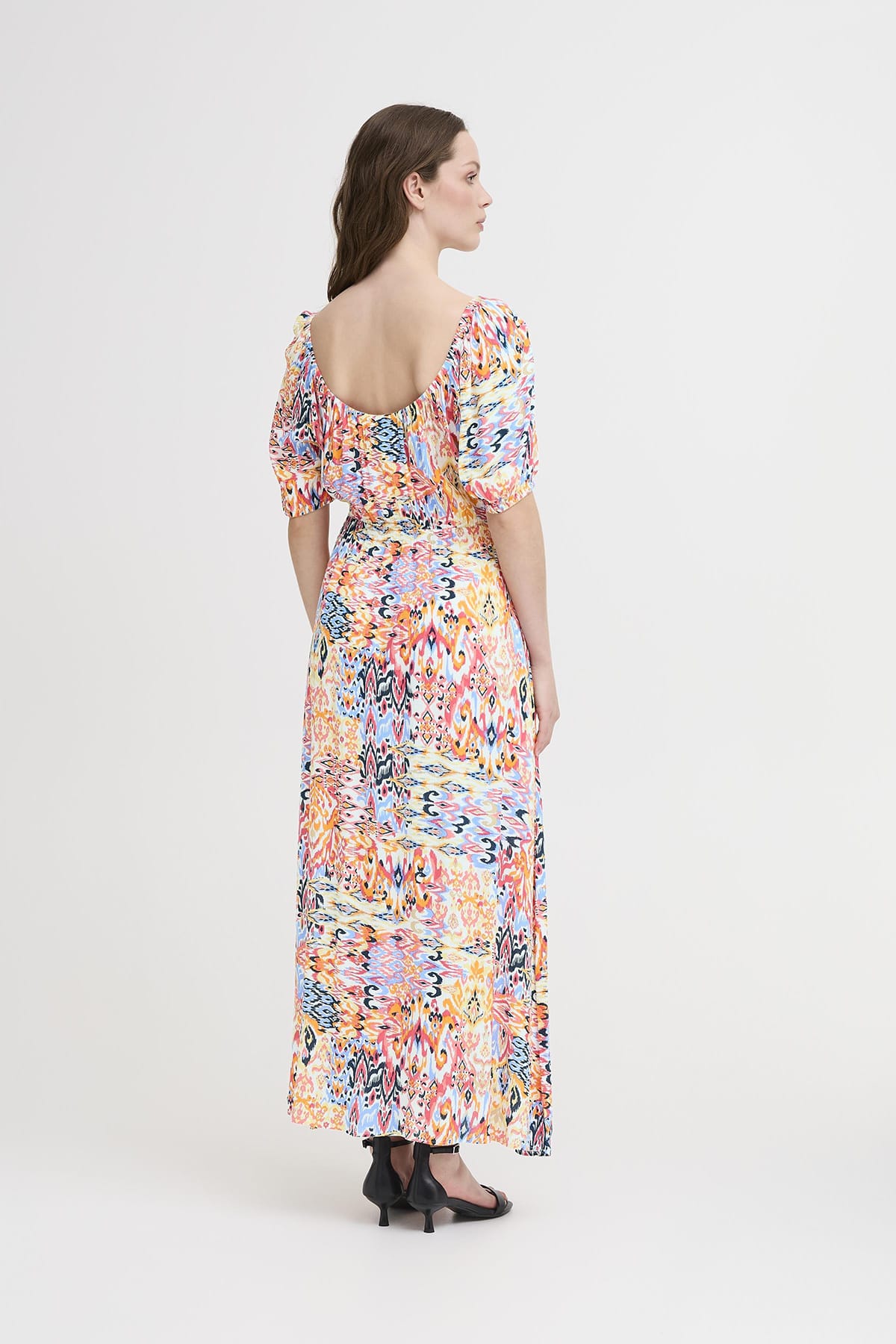Kleid IHMARRAKECH AOP DR22 Geranium Multi Ikat Aop Kleid ICHI