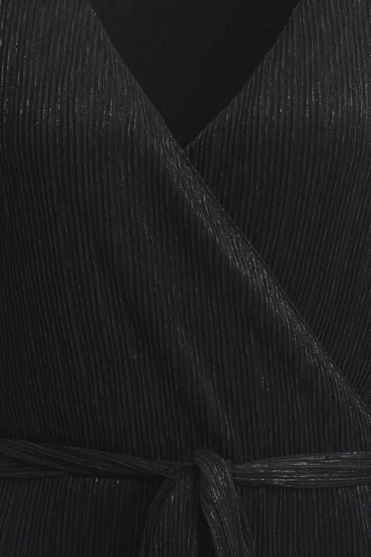 Kleid Midi zum wickeln black Kleid Milano