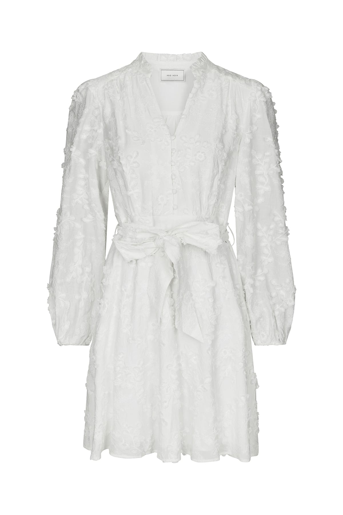 Kleid Monnie Embroidery White Kleid Neo Noir