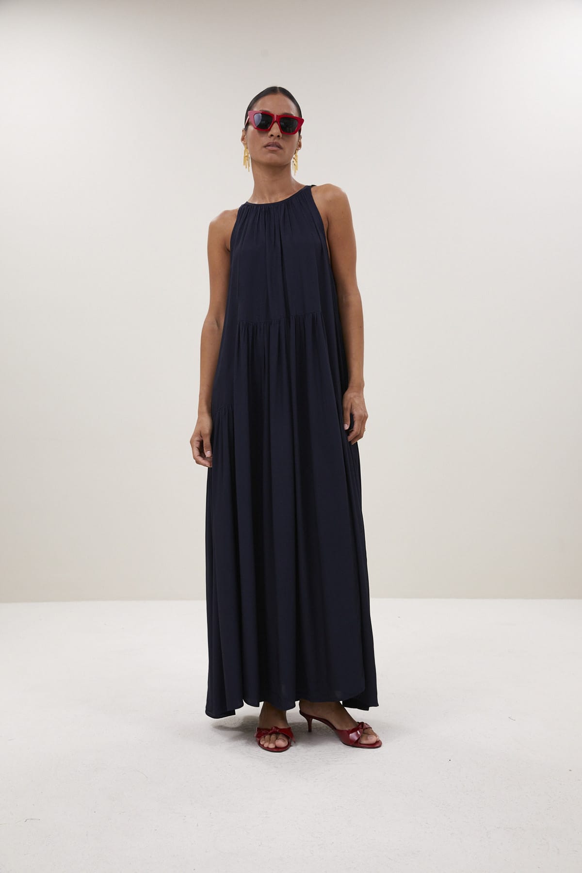 Kleid peggy twill captain blue Kleid By Bar