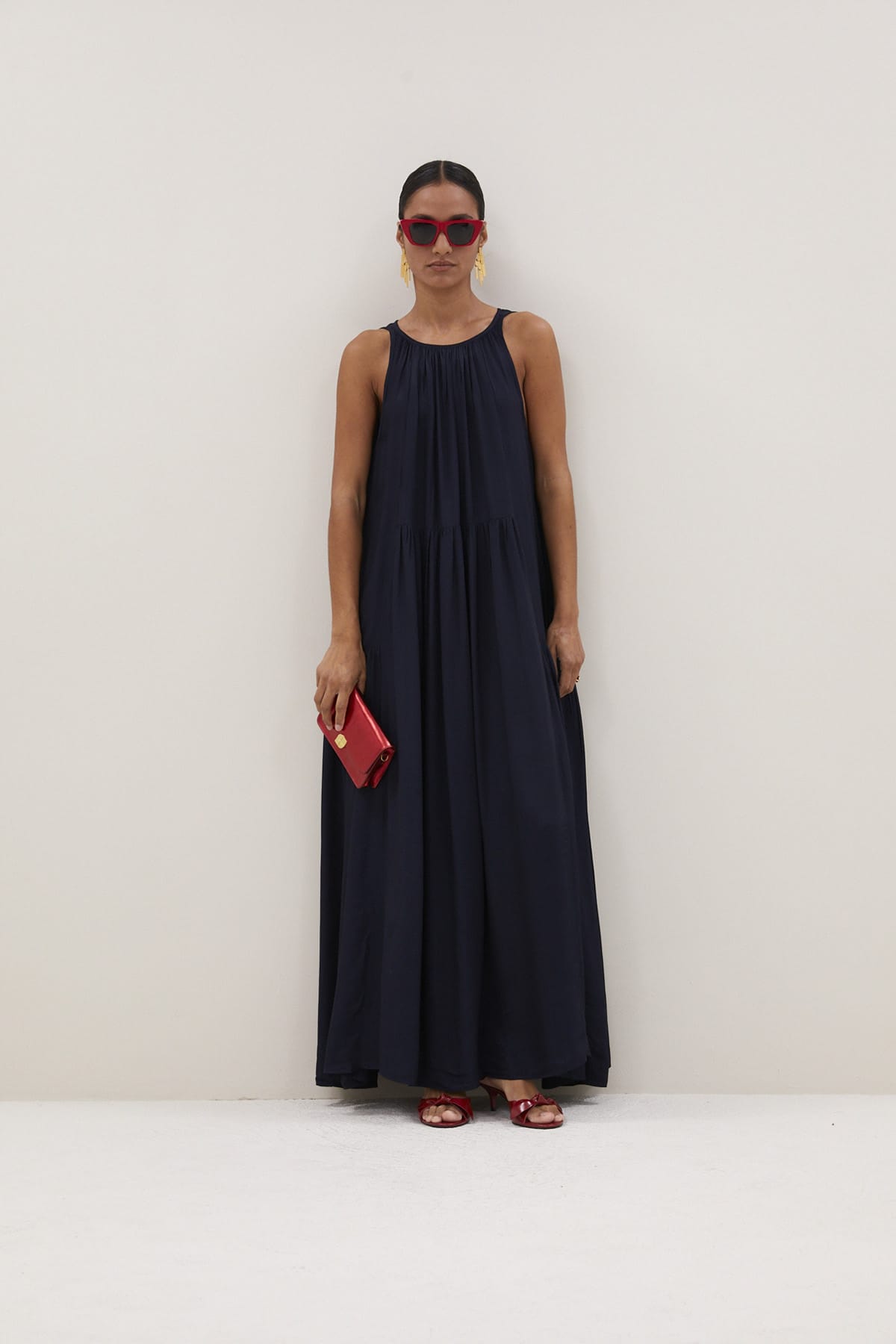 Kleid peggy twill captain blue Kleid By Bar