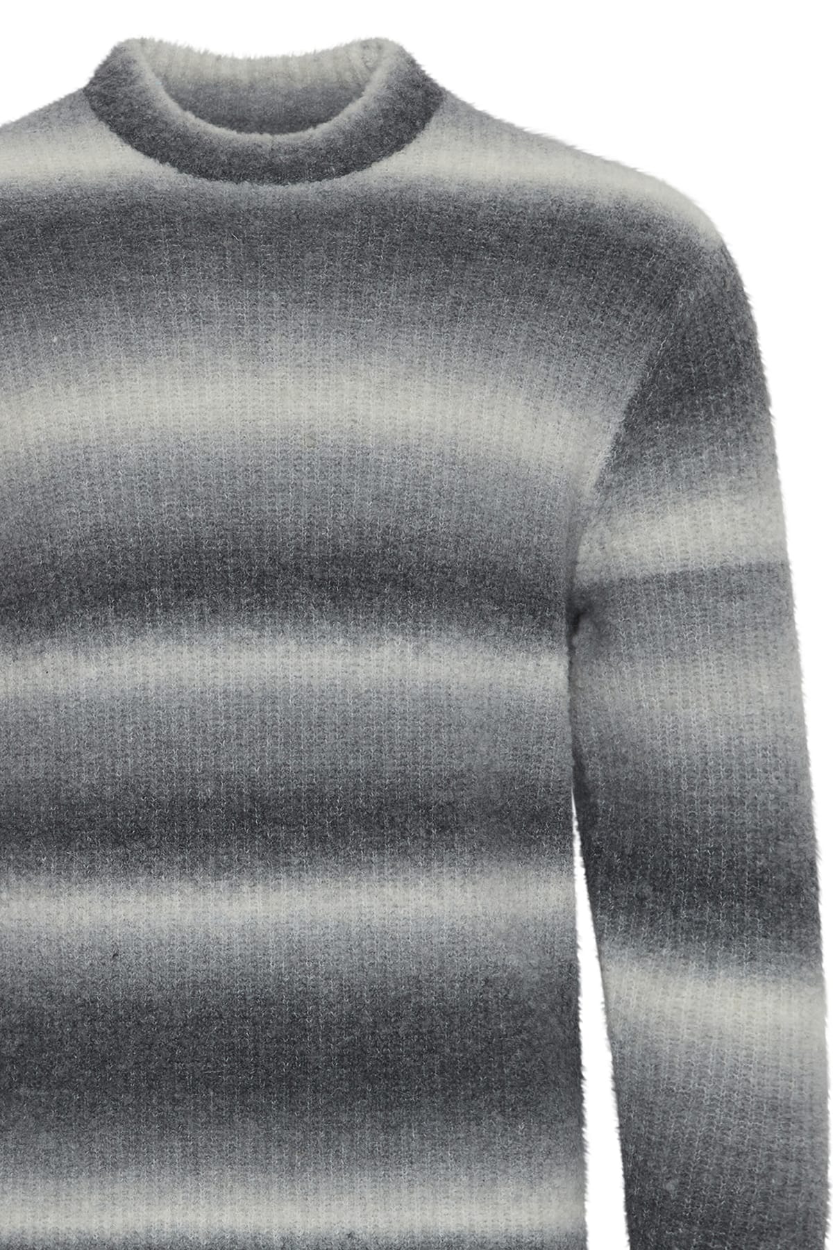 Pullover CFKarl shadow striped knit Pewter mix Pullover Casual Friday
