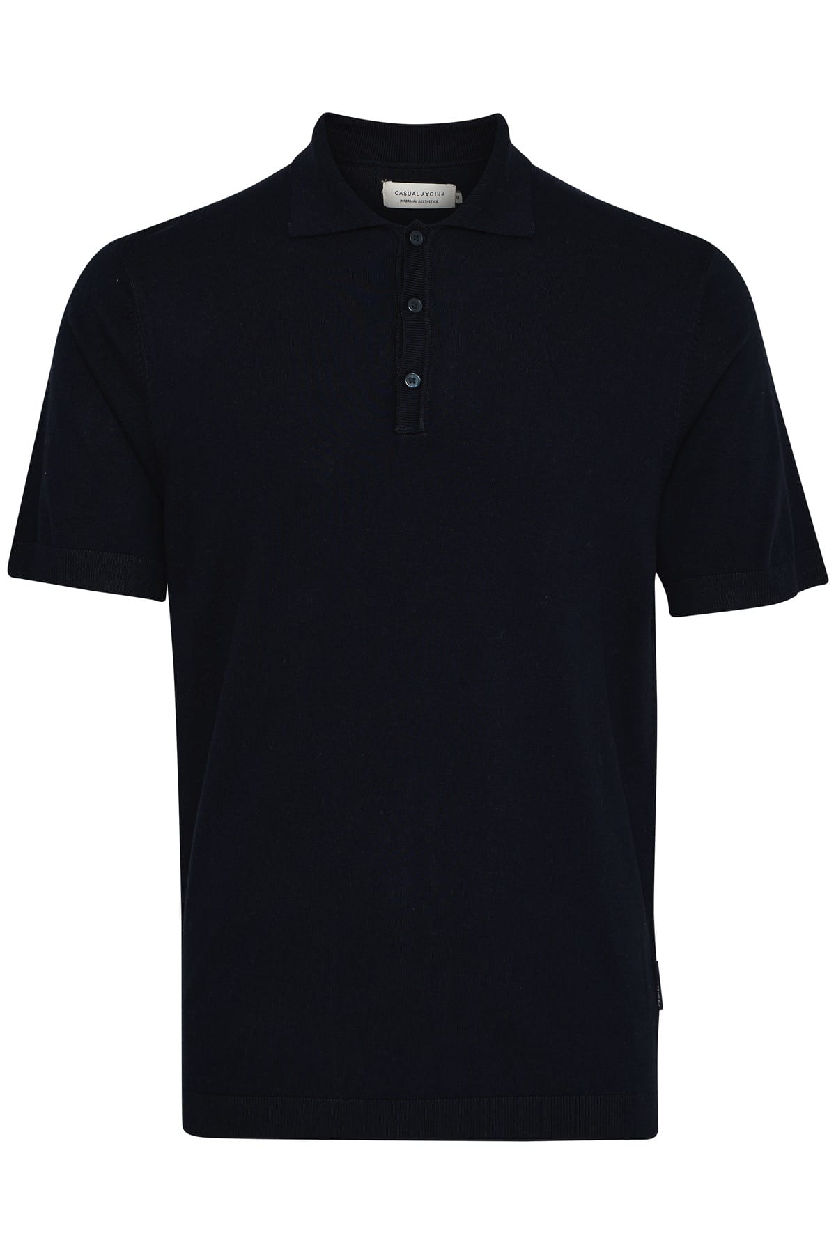 Pullover CFKARLO SS polo knit Dark Navy Pullover Casual Friday