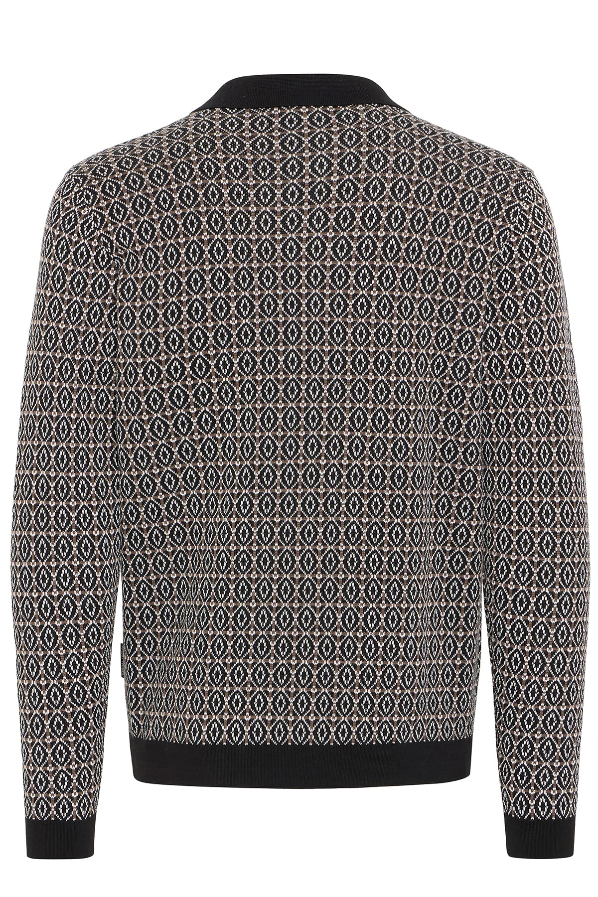 Pullover CFWIK JAQUARD KNIT Black Beauty Pullover Casual Friday