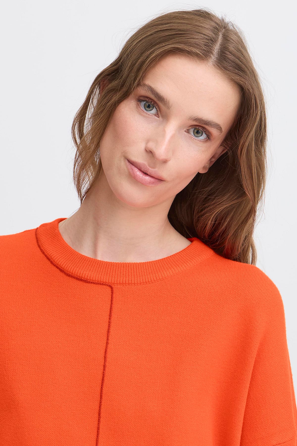 Pullover IHBALLIA LS2 Fiery Red Pullover ICHI