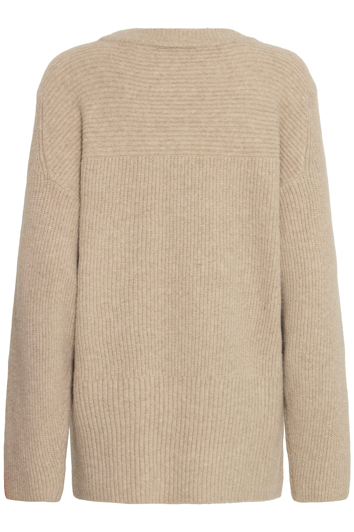 Pullover IHDUCIE LS Oatmeal Melange Pullover ICHI