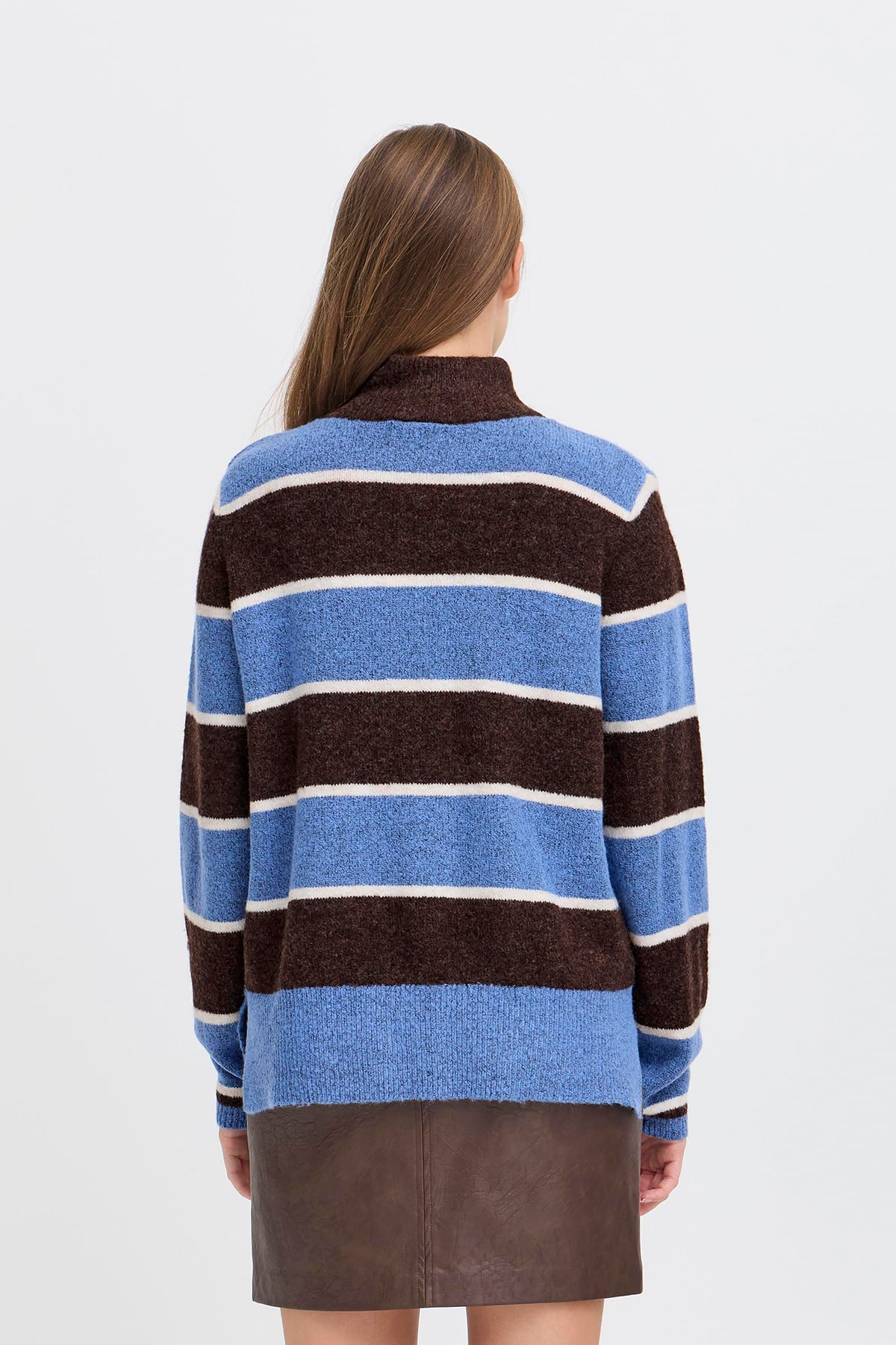 Pullover IHEDEEN LS3 COFFEE BEAN STRIPE Pullover ICHI