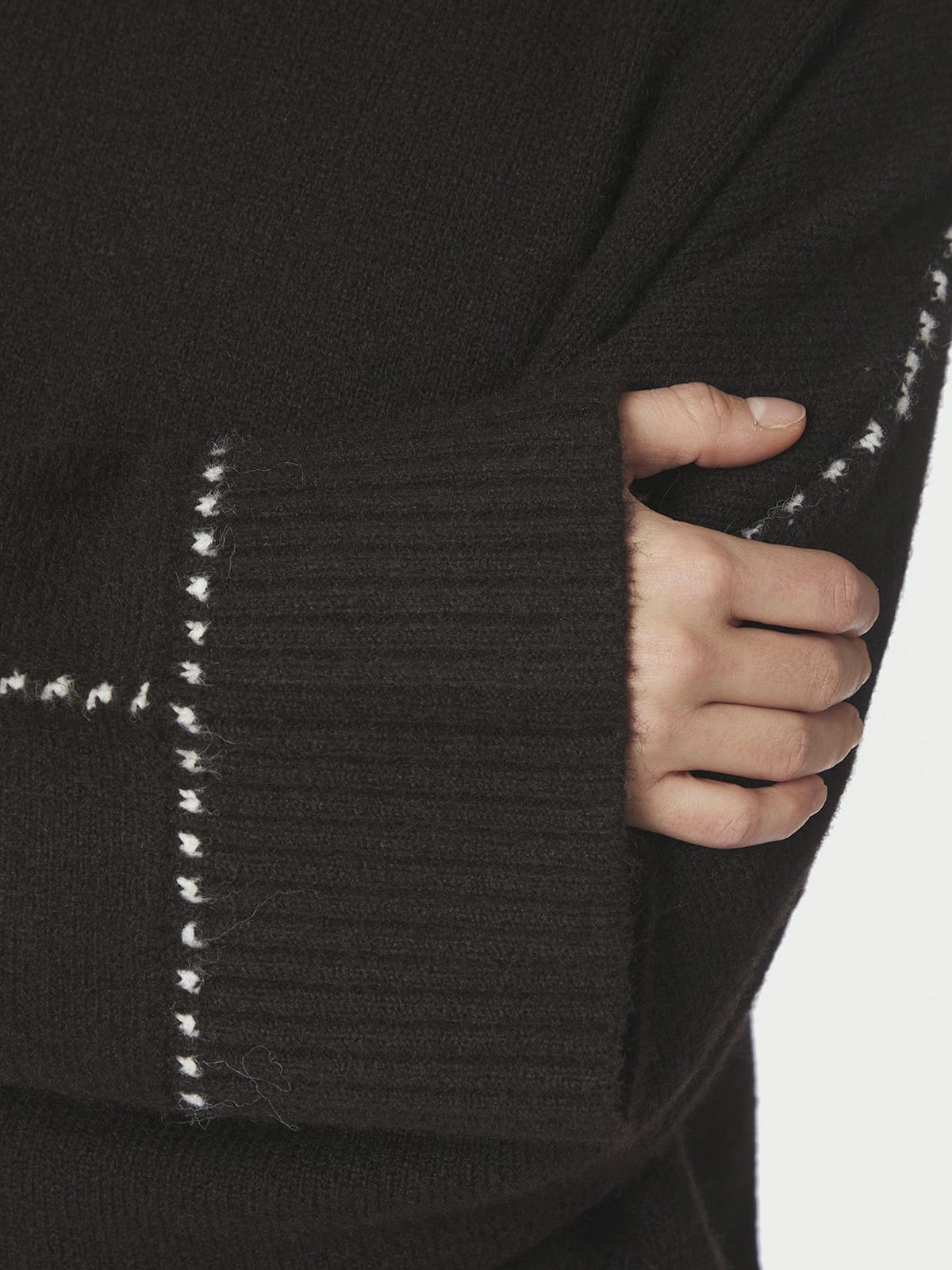 Pullover Roeme Knit Stitch Dark brown Pullover Neo Noir