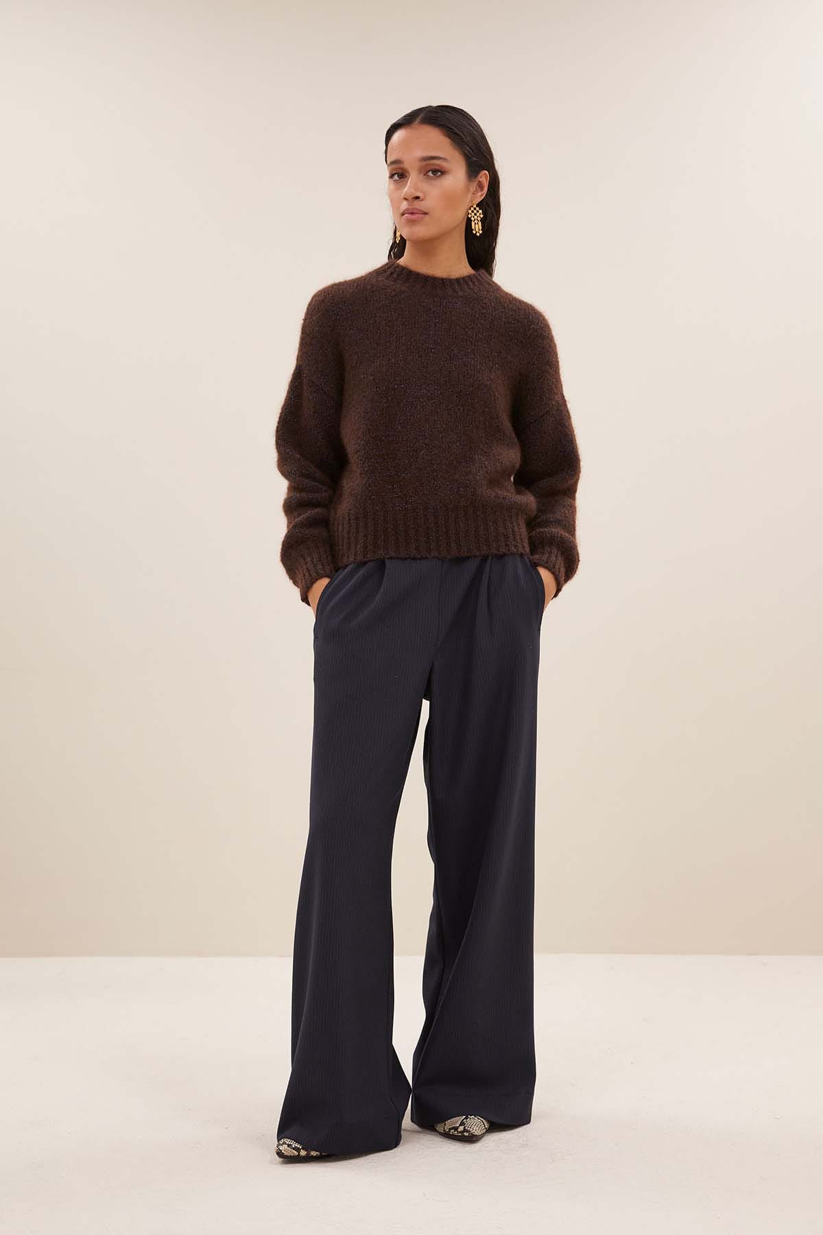 Pullover sonny sparkle dark brown Pullover By Bar