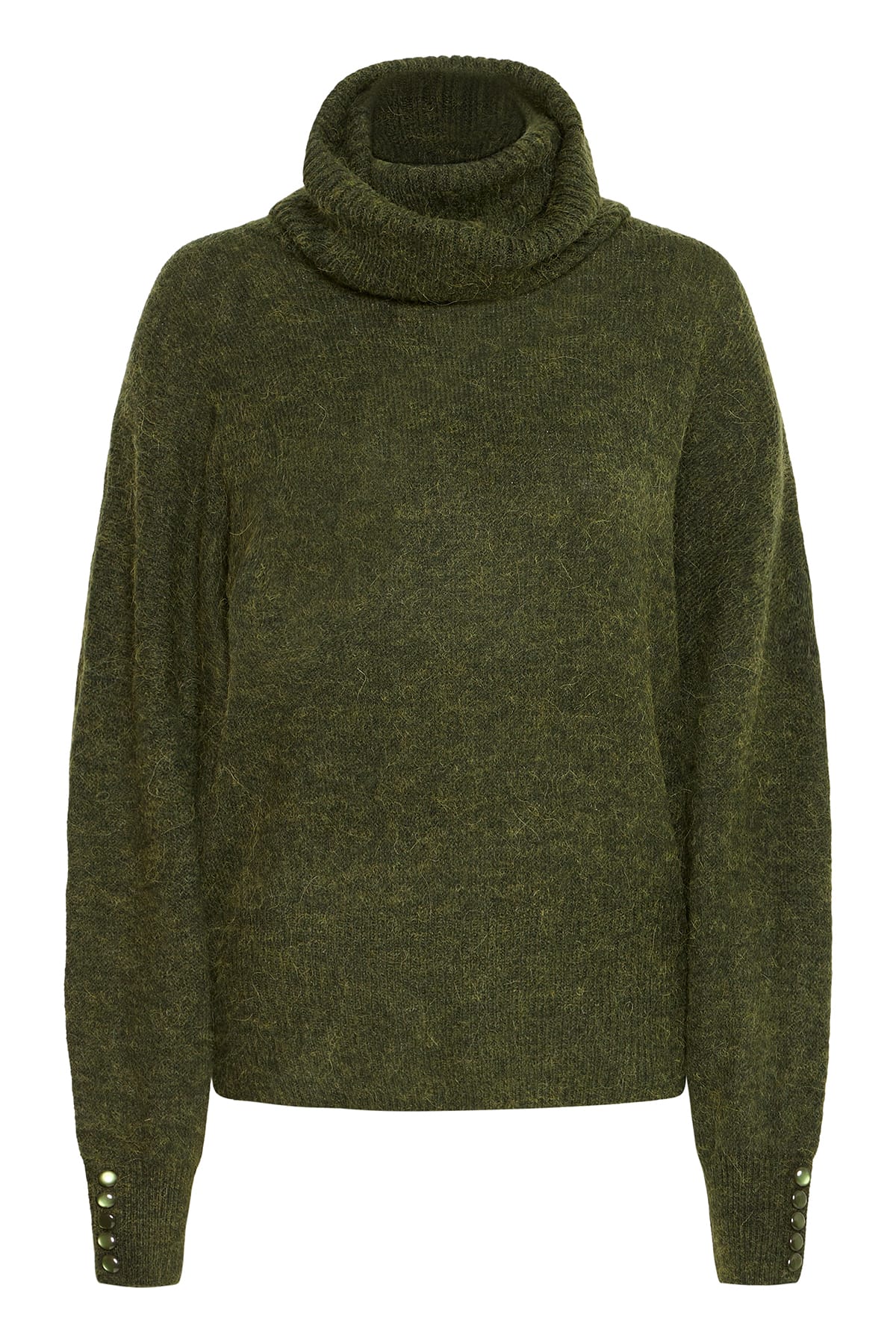 Rollkragenpullover IHKAMARA RN2 Rifle Green Rollkragenpullover ICHI