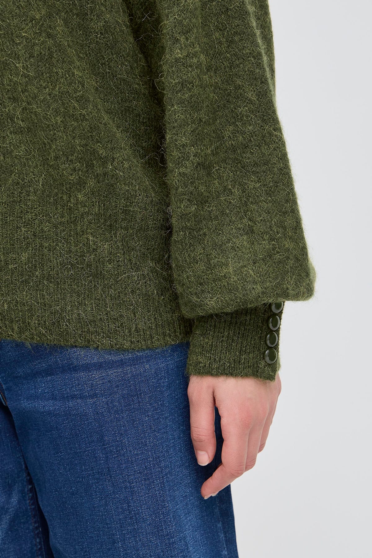Rollkragenpullover IHKAMARA RN2 Rifle Green Rollkragenpullover ICHI