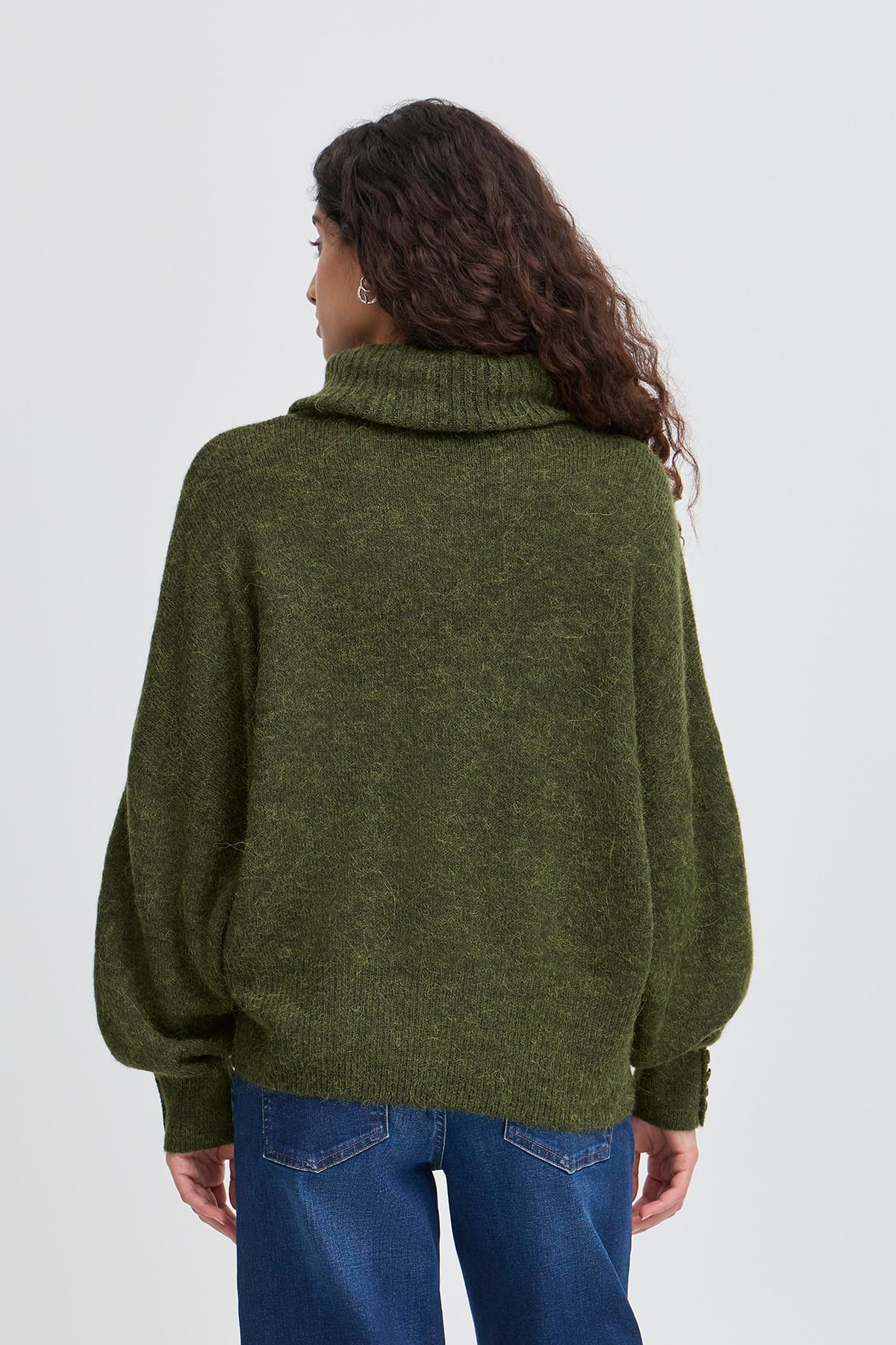 Rollkragenpullover IHKAMARA RN2 Rifle Green Rollkragenpullover ICHI