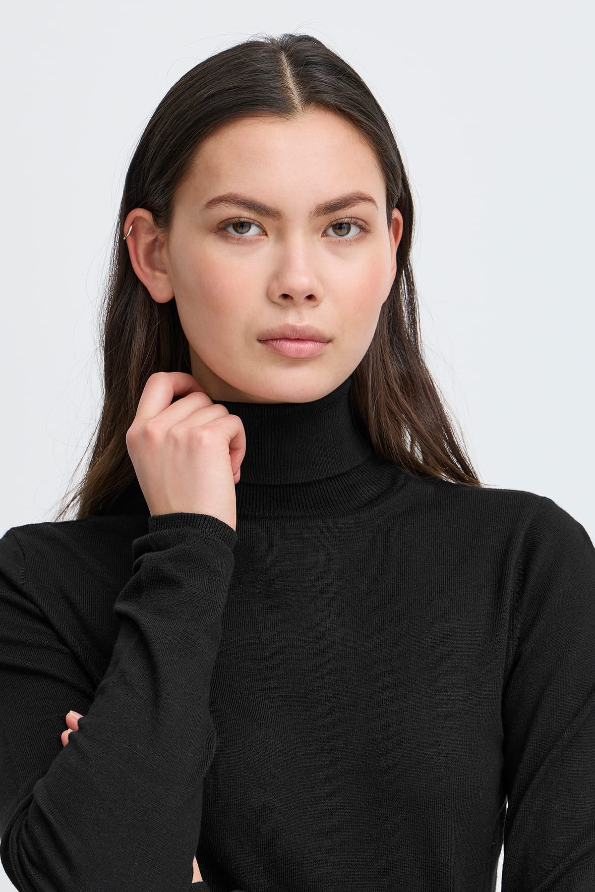 Rollkragenpullover IHMAFA RN Black Rollkragenpullover ICHI