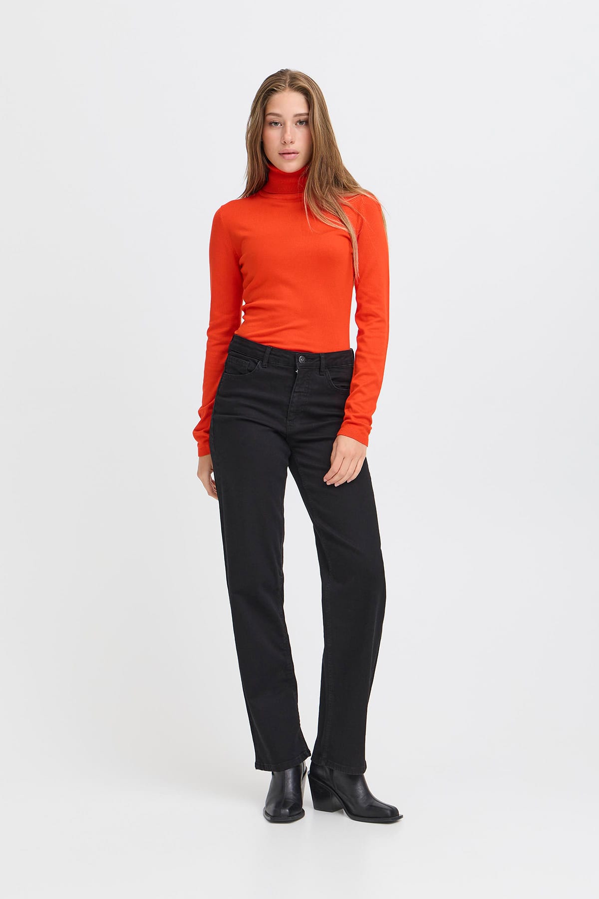 Rollkragenpullover IHMAFA RN Fiery Red Rollkragenpullover ICHI