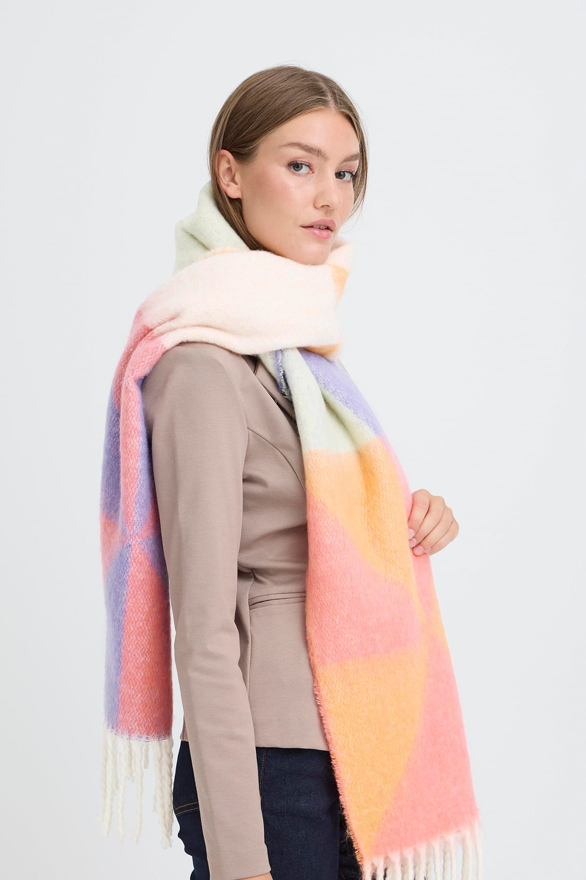 Schal IAMALFRID SC Navy Peony Schal ICHI