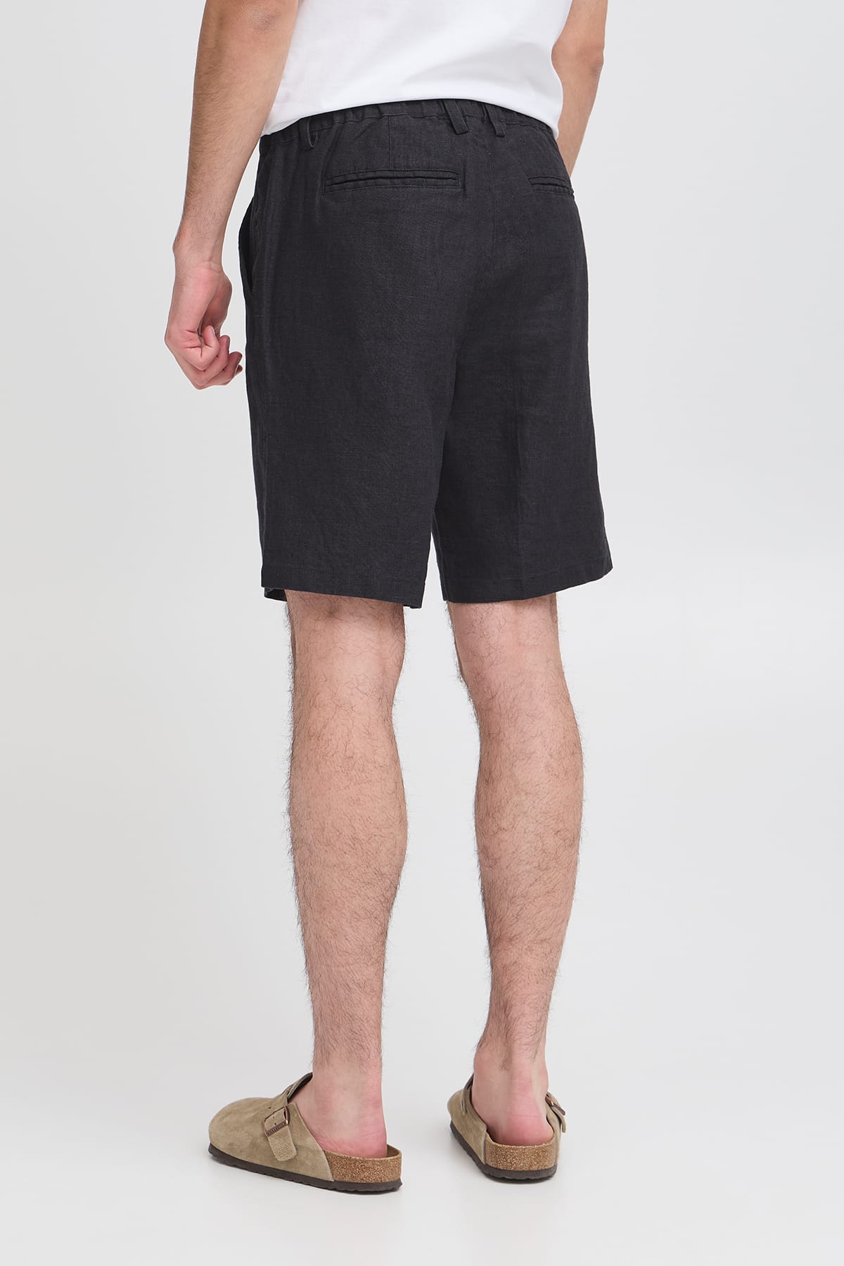 Shorts CFPANDRUP LINEN PANT Dark Navy Shorts Casual Friday
