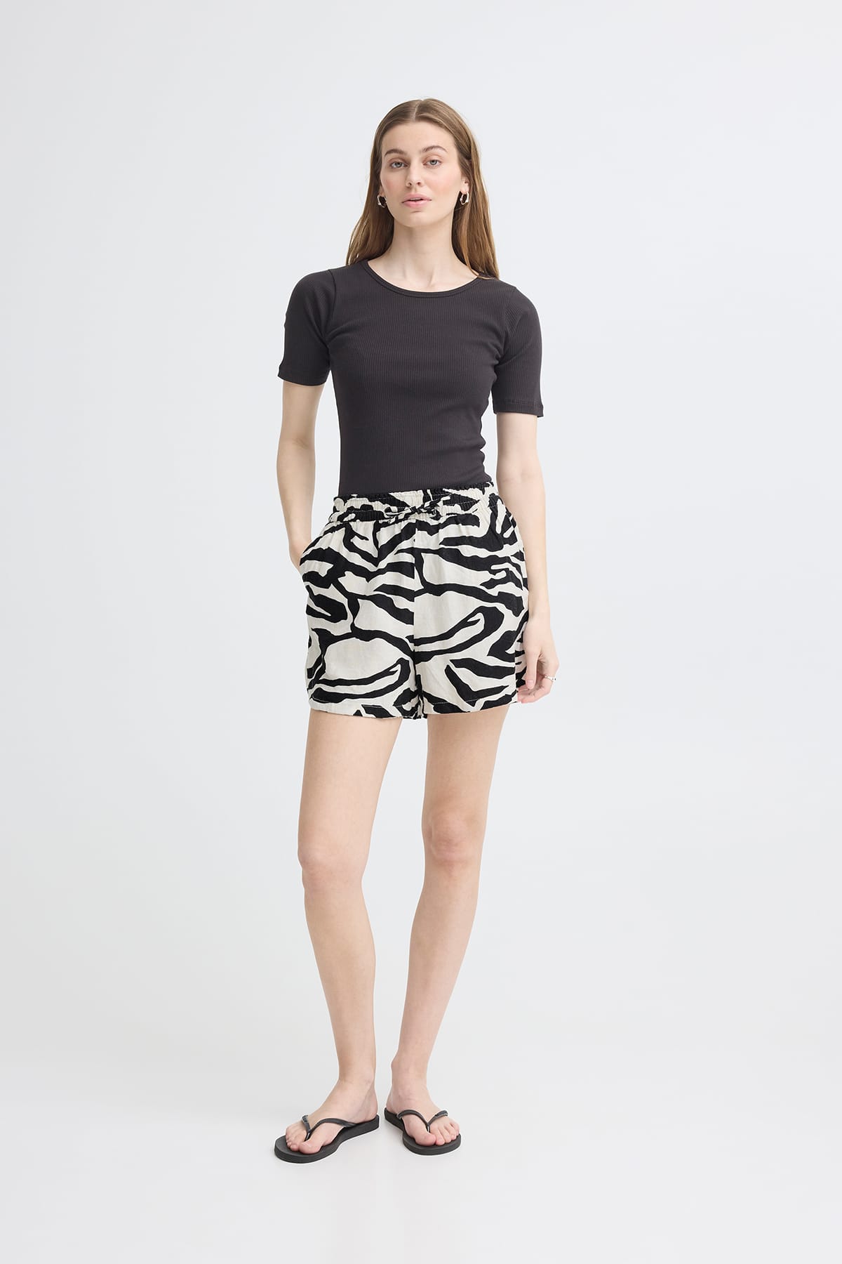 Shorts IHLINNO SHO3 GRAPHIC ANIMAL Shorts ICHI