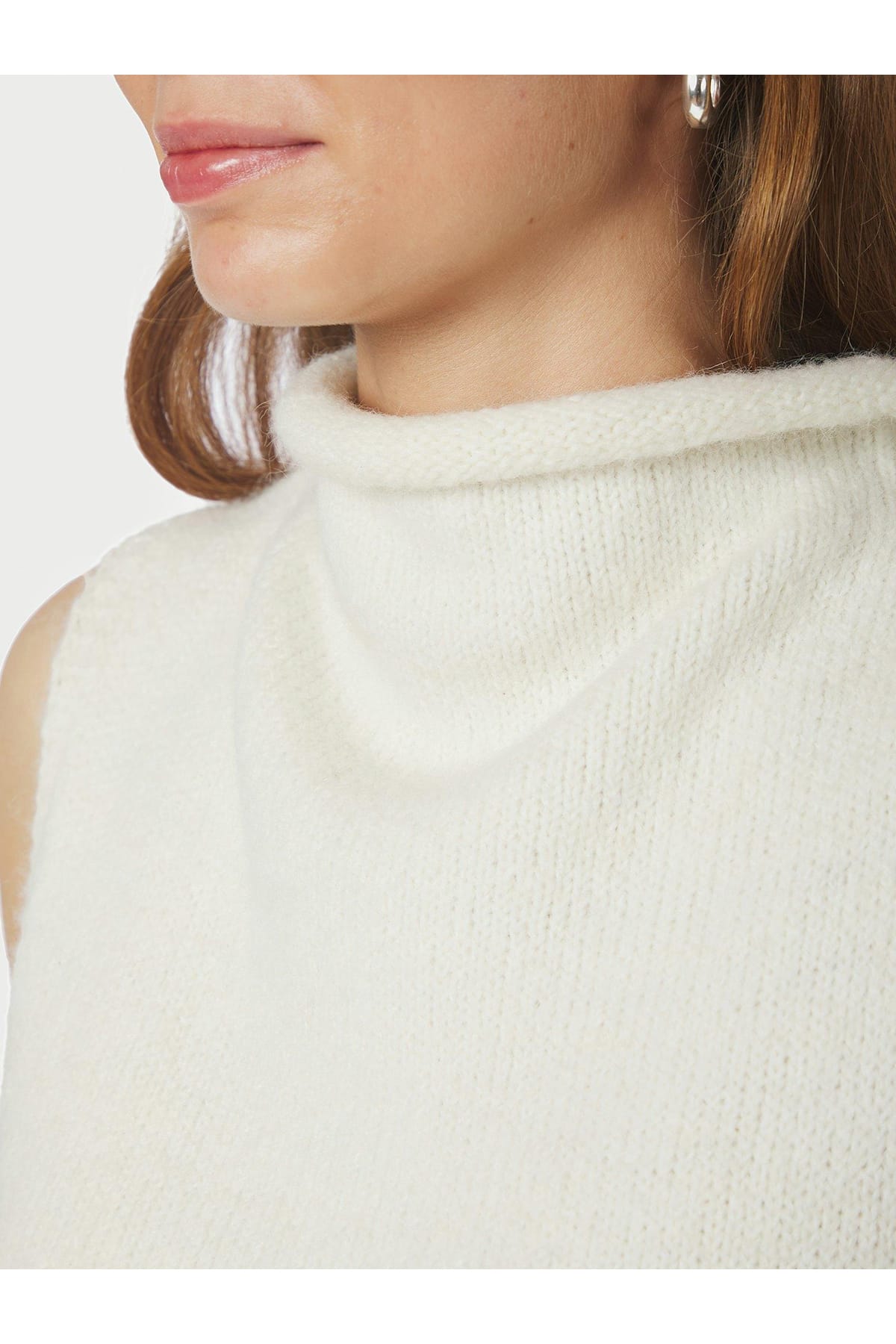 Strick Top Odelia Knit Top Off White Strick Top Neo Noir